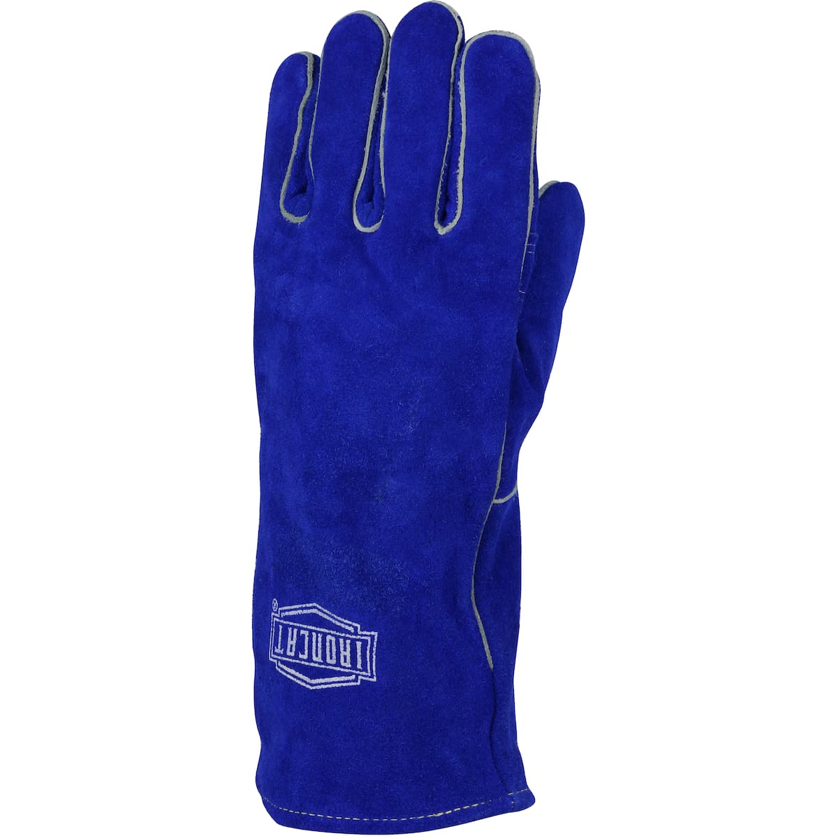 Ironcat Shoulder Split Cowhide Leather Welder's Glove with Cotton Foam Liner and DuPont Kevlar Stitching - Left Hand Only, Blue (9041/LHO) - L