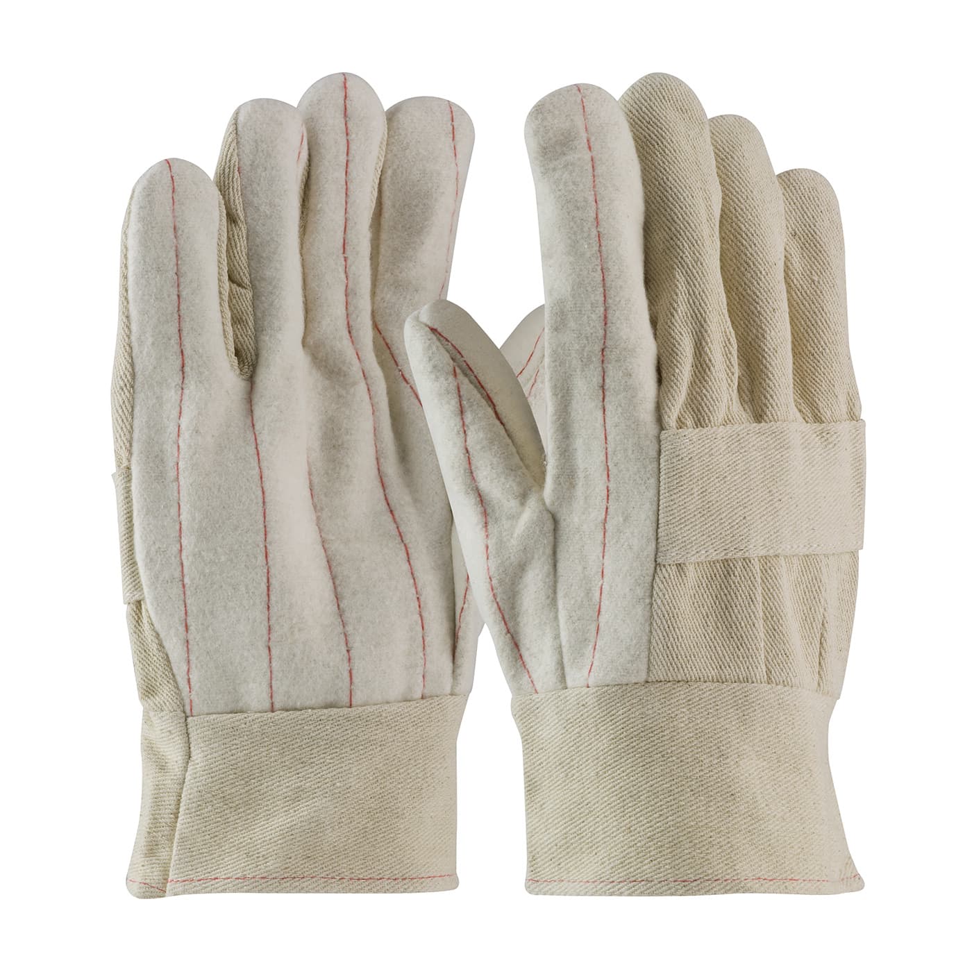Premium Grade Hot Mill Glove with Two-Layers of Cotton Canvas - 24 oz, Natural (94-924) - MENS
