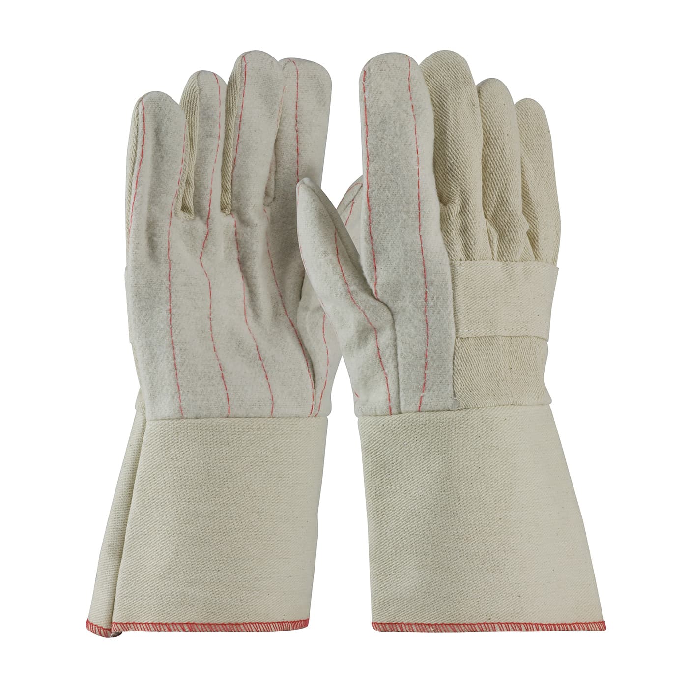 Premium Grade Hot Mill Glove with Two-Layers of Cotton Canvas - 24 oz, Natural (94-924G) - MENS