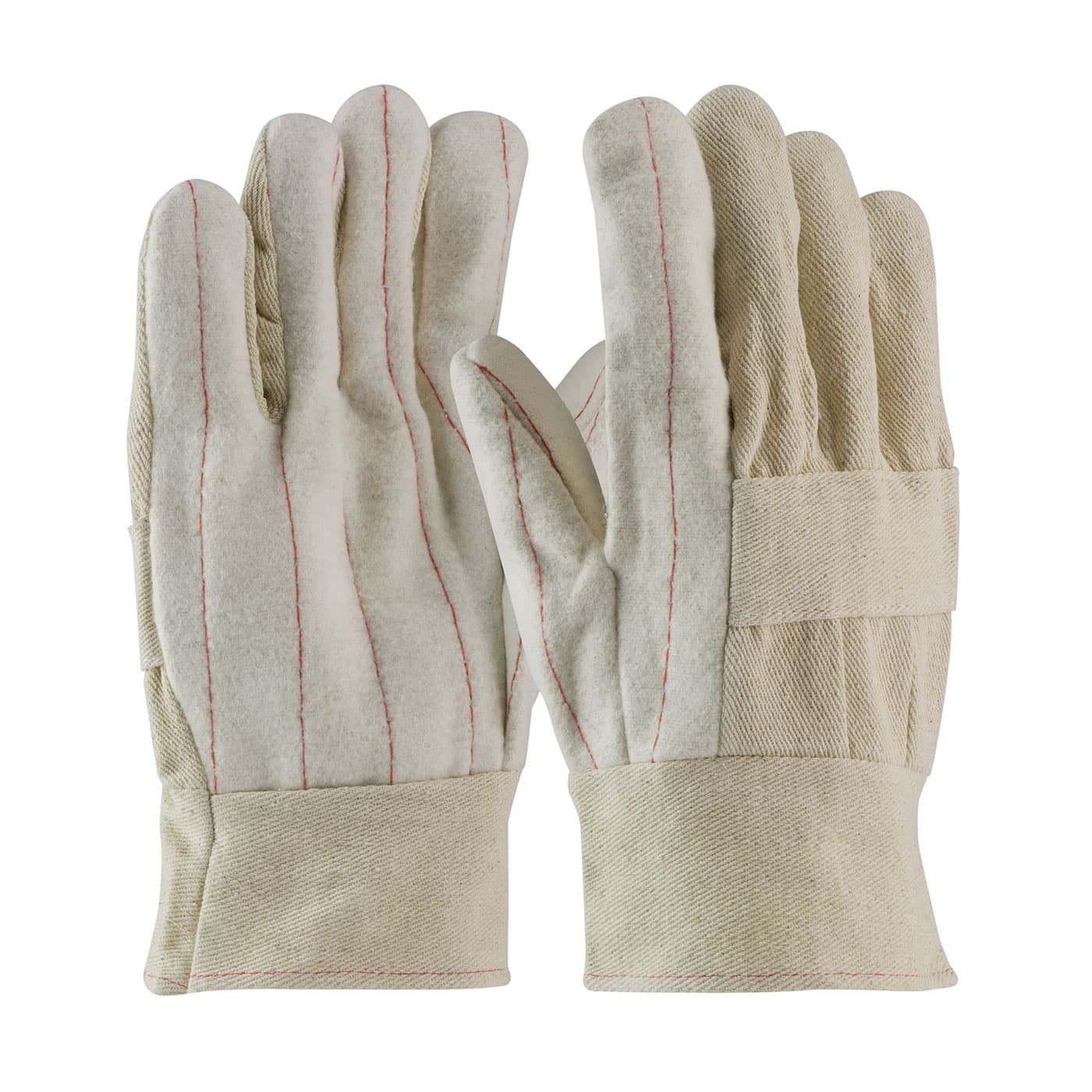 Economy Grade Hot Mill Glove with Two-Layers of Cotton Canvas - 24 oz, Natural (94-924I) - MENS