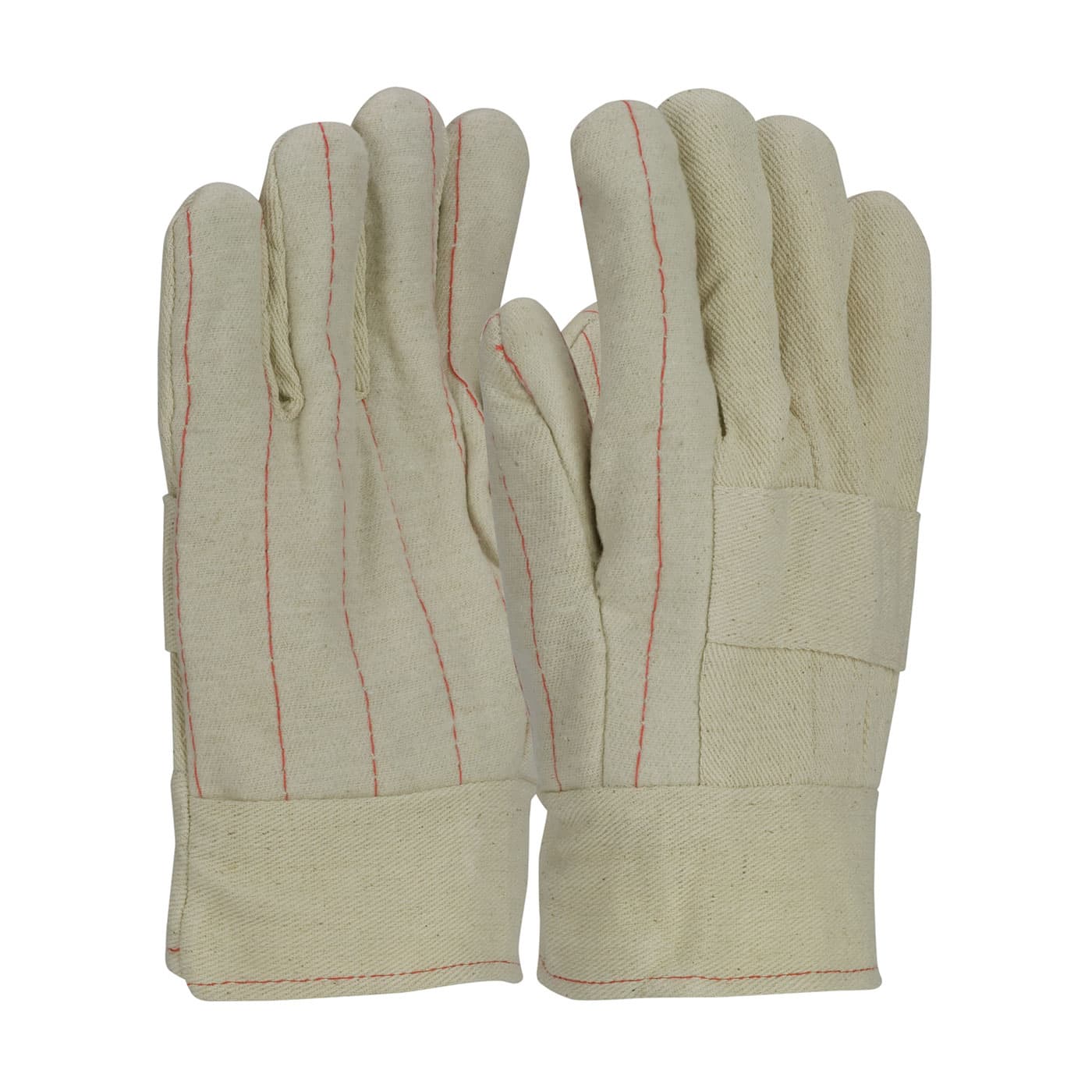 Economy Grade Hot Mill Glove with Three-Layers of Cotton Canvas and Burlap Liner - 28 oz, Natural (94-928I) - MENS