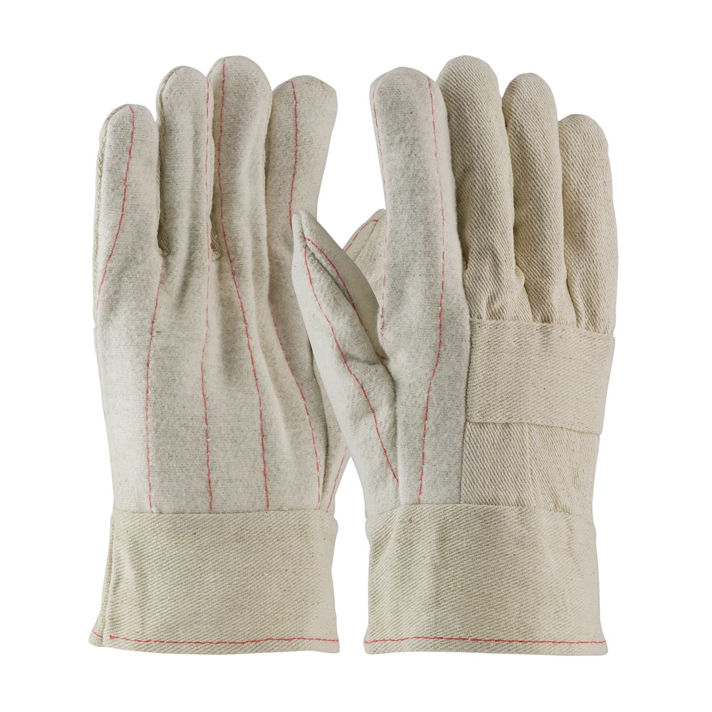 Premium Grade Hot Mill Glove with Three-Layers of Cotton Canvas - 30 oz, Natural (94-930) - MENS