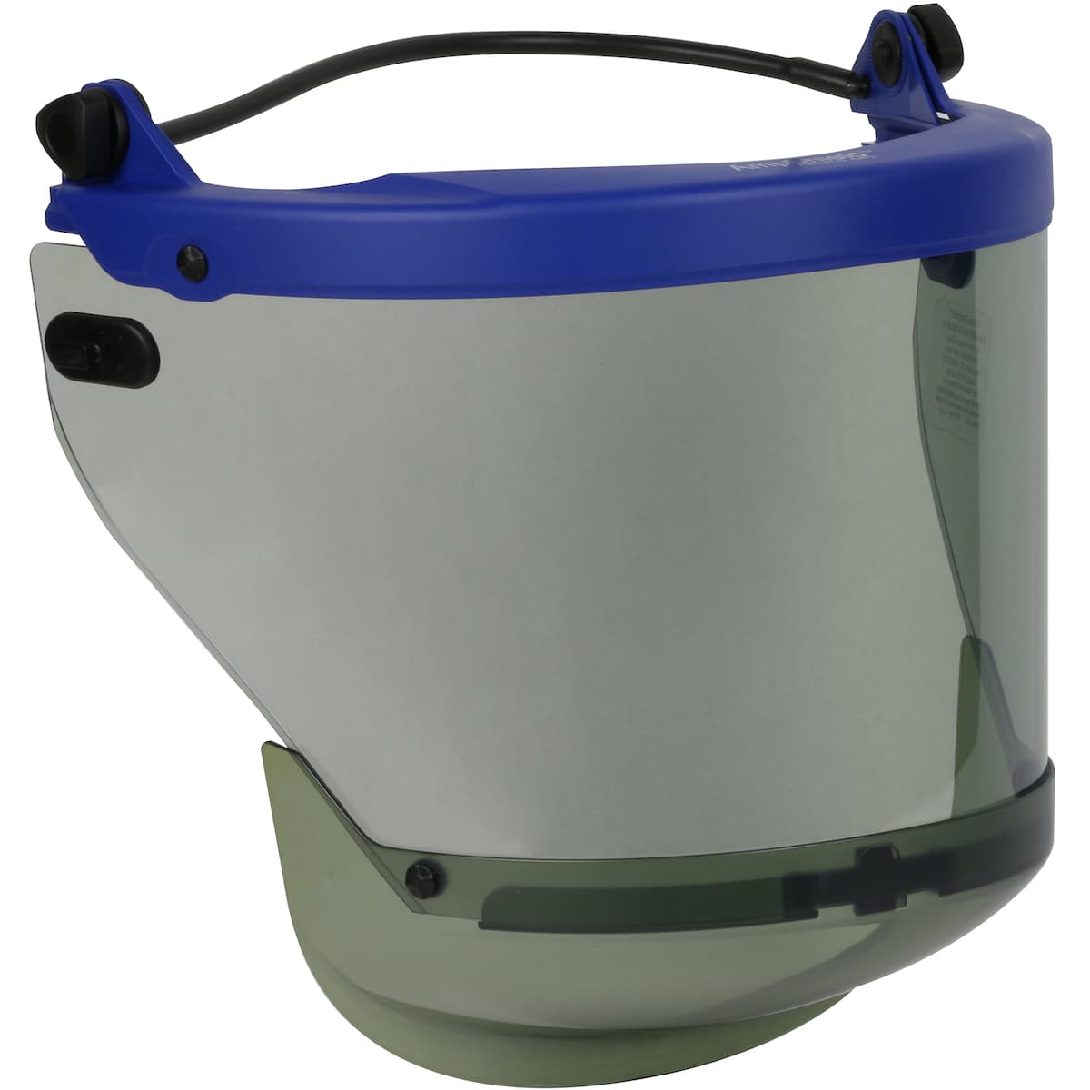 Premium AF Coated High Transparency Arc Shield - 12 Cal/cm2 with Universal Mounts for Full Brim Hard Hat, Gray (9400-55512) - OS_1