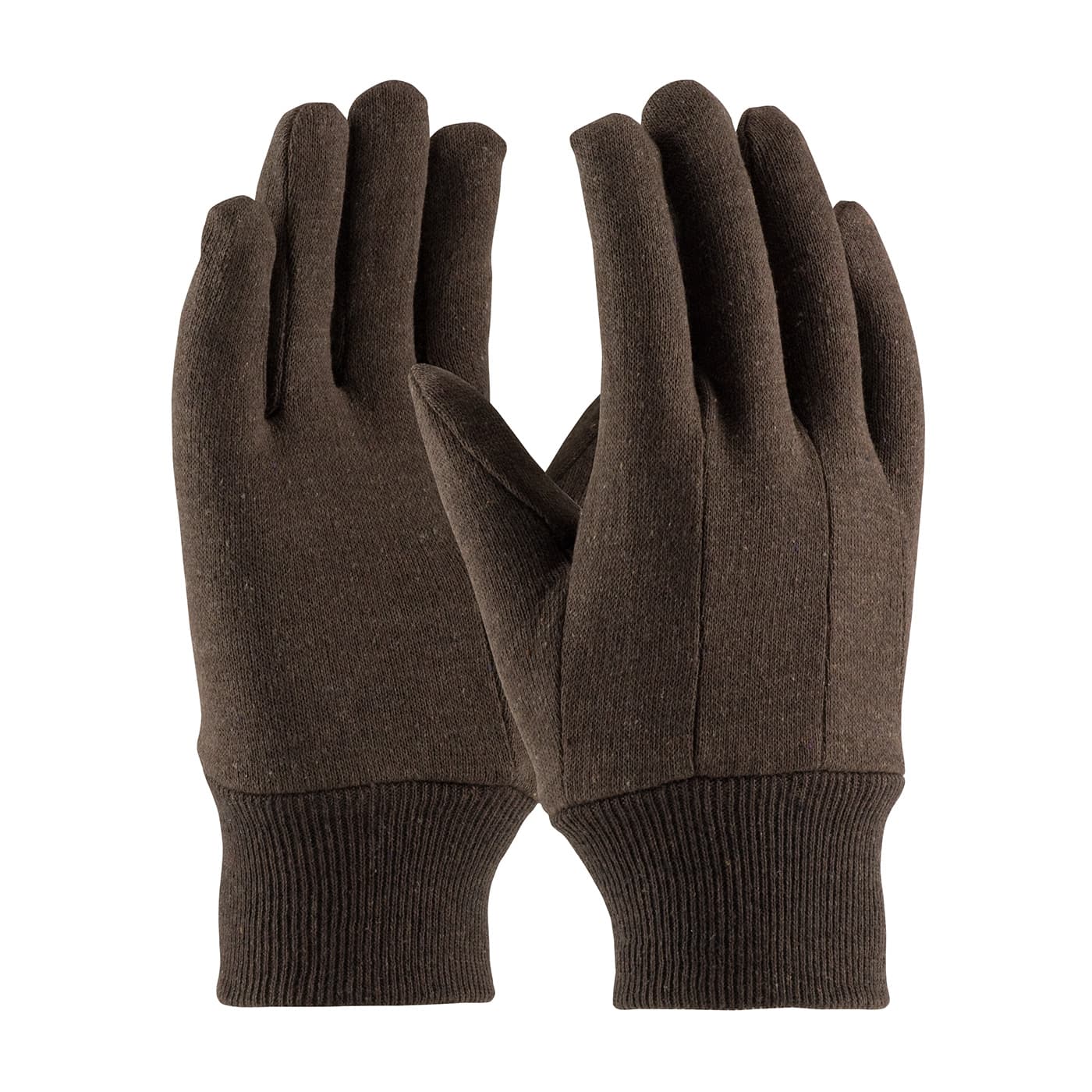 Economy Weight Polyester/Cotton Jersey Glove - Ladies', Brown (95-806C) - LADIES