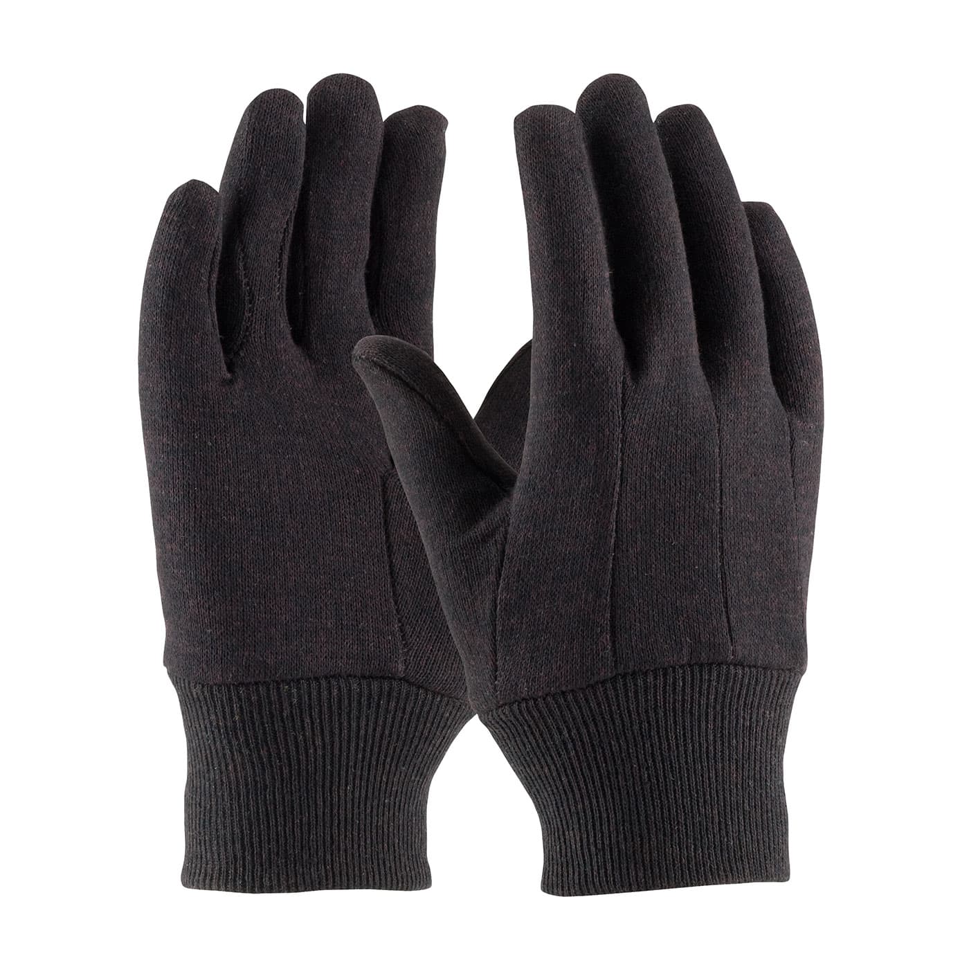 Regular Weight Polyester/Cotton Jersey Glove - Ladies', Brown (95-808C) - LADIES