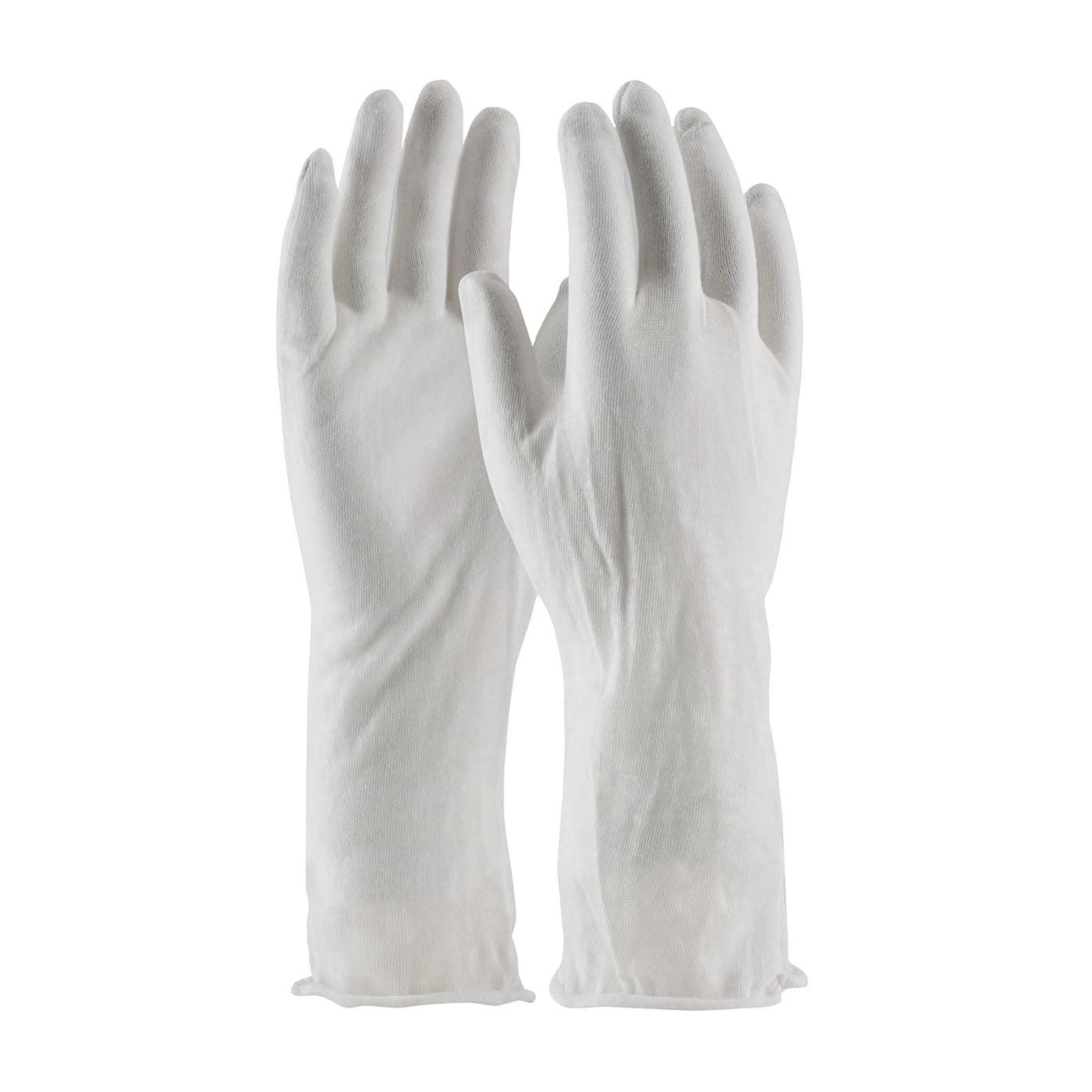 Economy, Light Weight Cotton Lisle Inspection Glove with Unhemmed Cuff - 14in., White (97-500/14I) - MENS