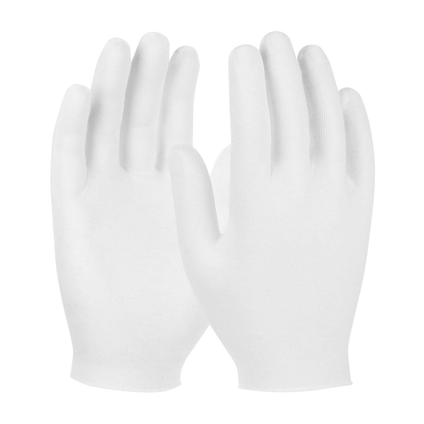 Medium Weight Cotton Lisle Inspection Glove with Unhemmed Cuff - Ladies', White (97-521) - LADIES