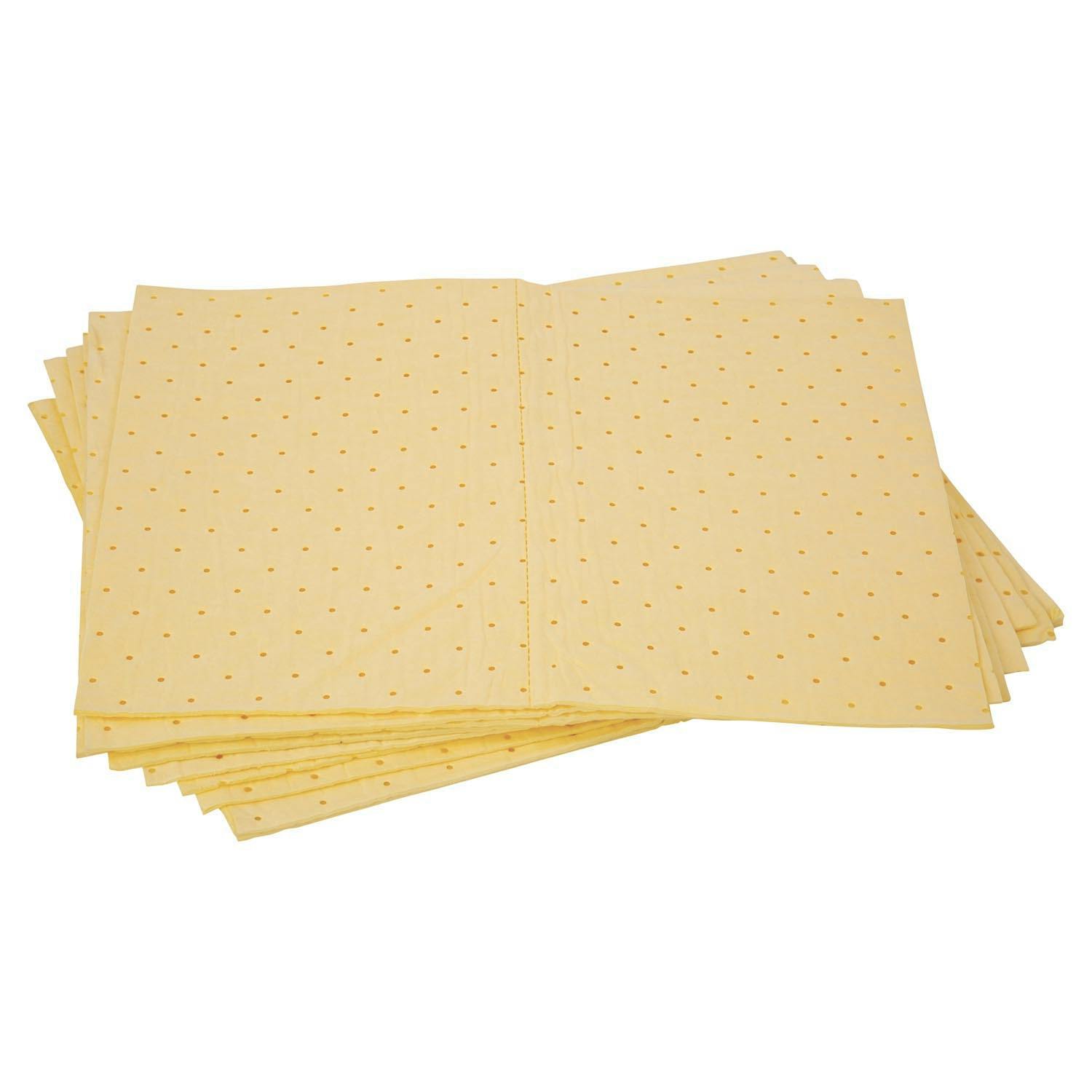 Pratt Yellow Hazchemâ Absorbent Pad - 300Gsm Pack Of 10