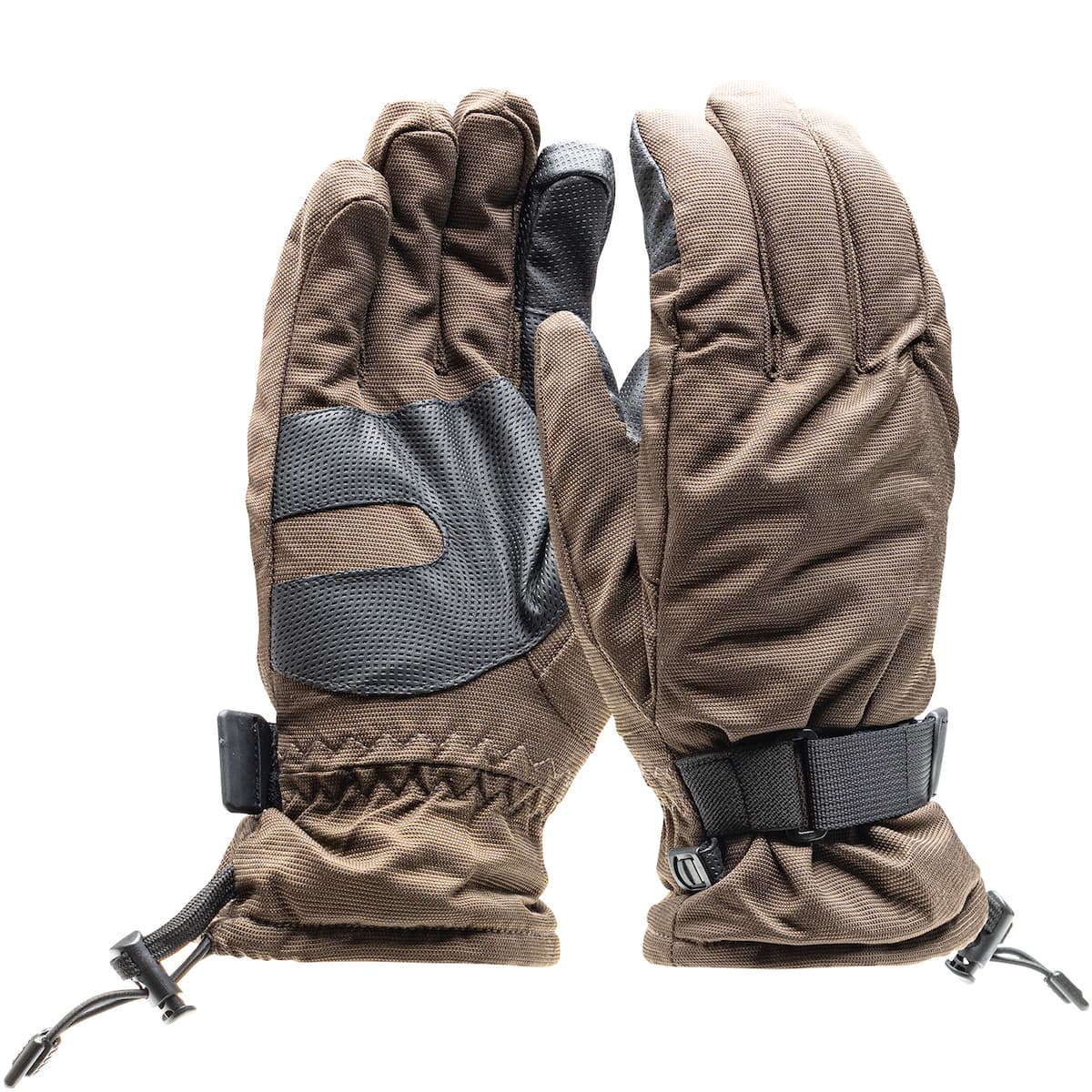 Brown Arctic Ripstop Nylon Thermal Winter Glove Ts Capable