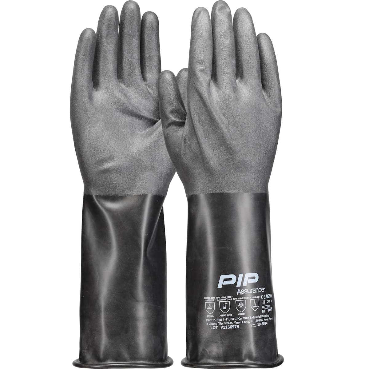 12 Mil Butyl Chemical Glove Rough Grip