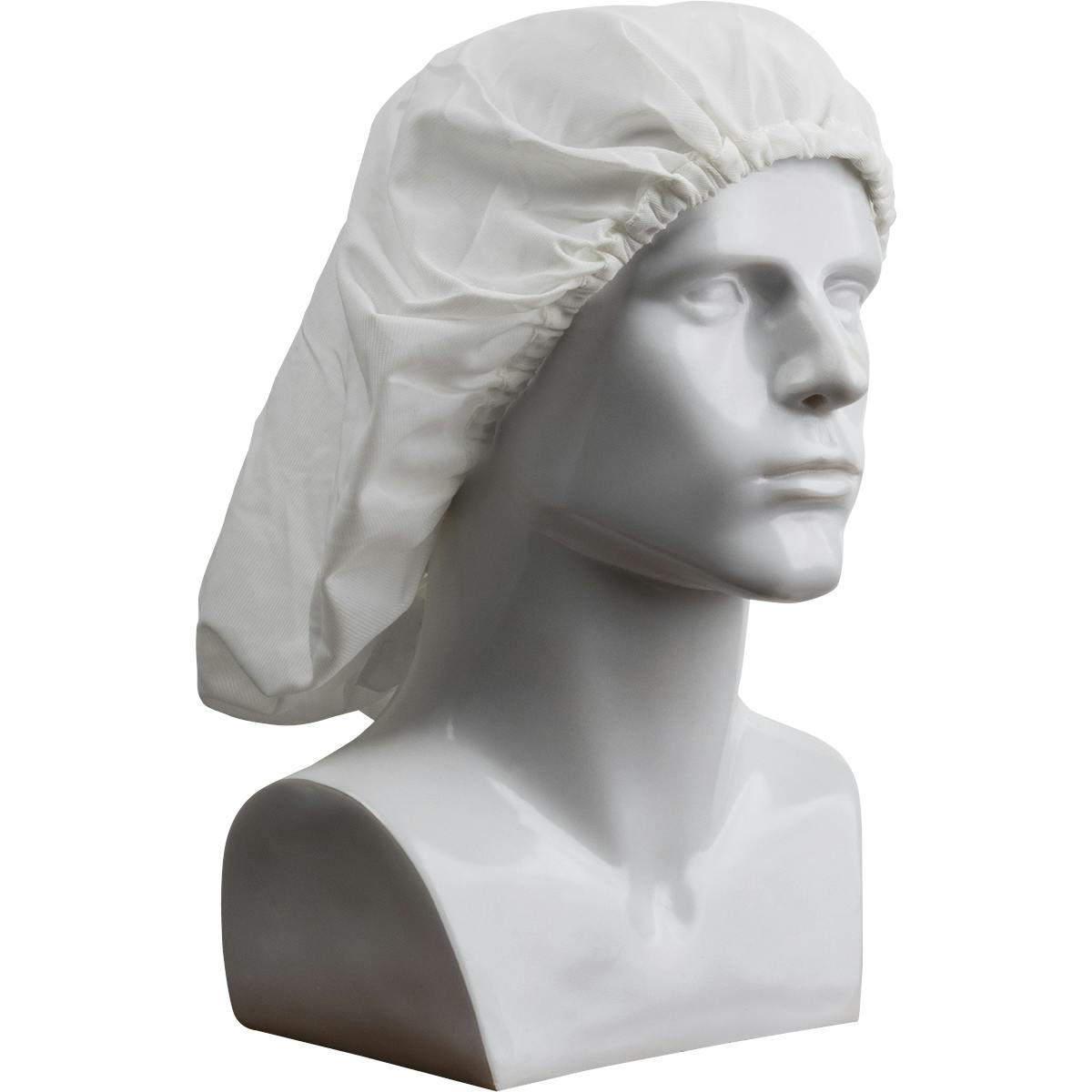 Antimicrobial Tricot Bouffant, White (CHB24-76WH) - OS