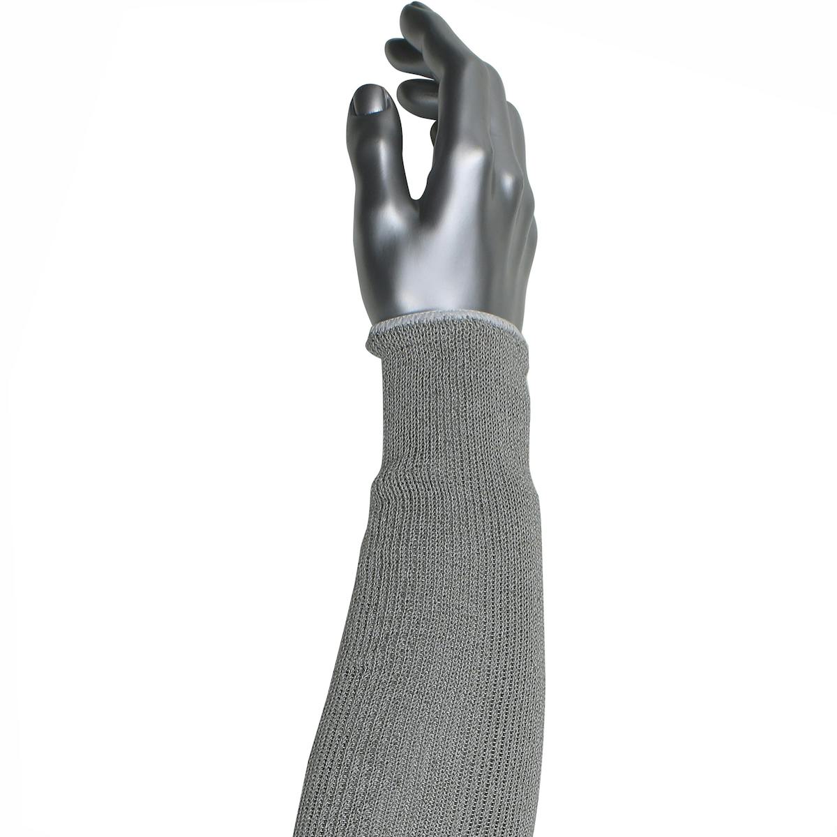 Single-Ply HPPE / Steel Blended Sleeve with Antimicrobial Fibers, Gray (CS7LGY-AC) - 22