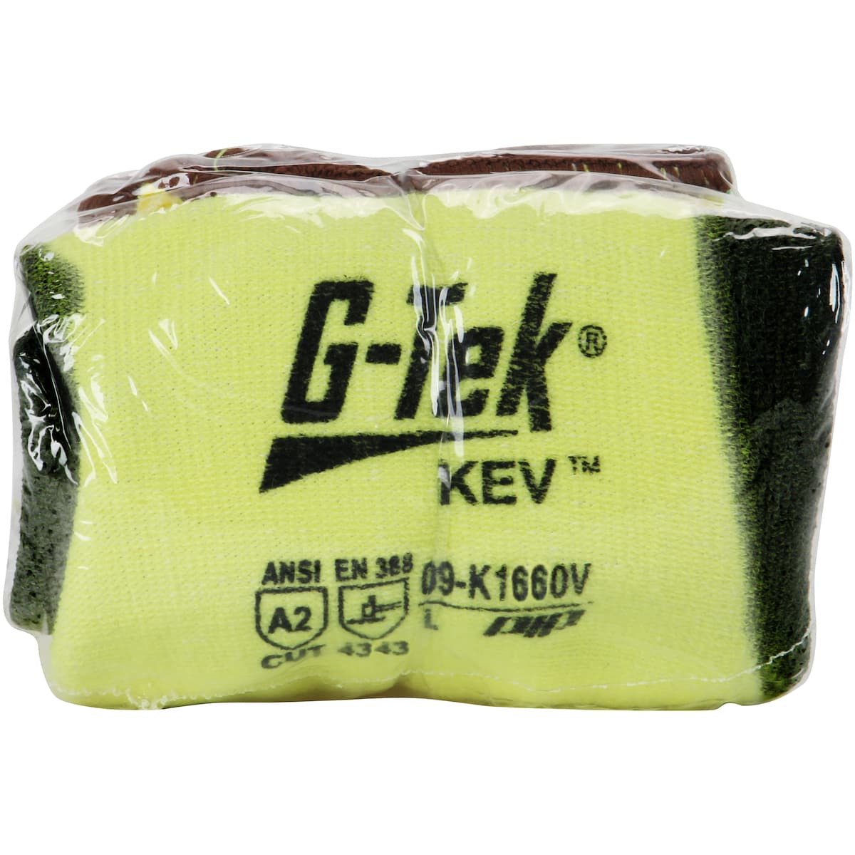 G-Tek KEV Seamless Knit DuPont Kevlar Glove with Double-Dipped Nitrile Coated MicroSurface Grip on Palm & Fingers - Vend-Ready (09-K1660V)