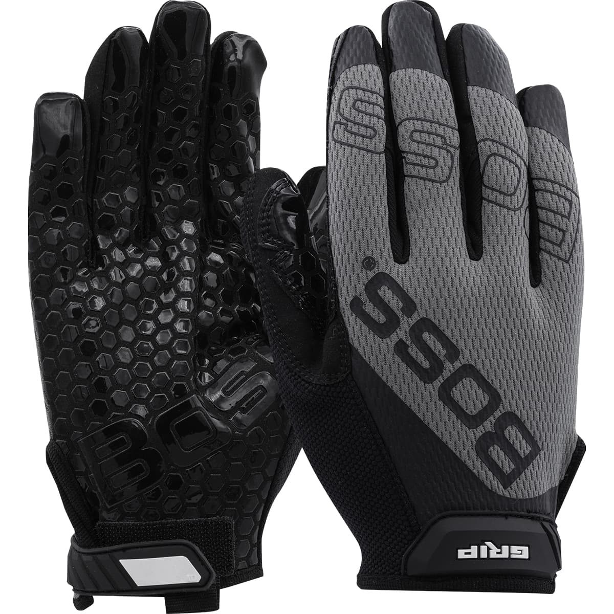 Boss Synthetic Microfiber Palm with Silicone Grip and Mesh Fabric Back (120-MG1220T)