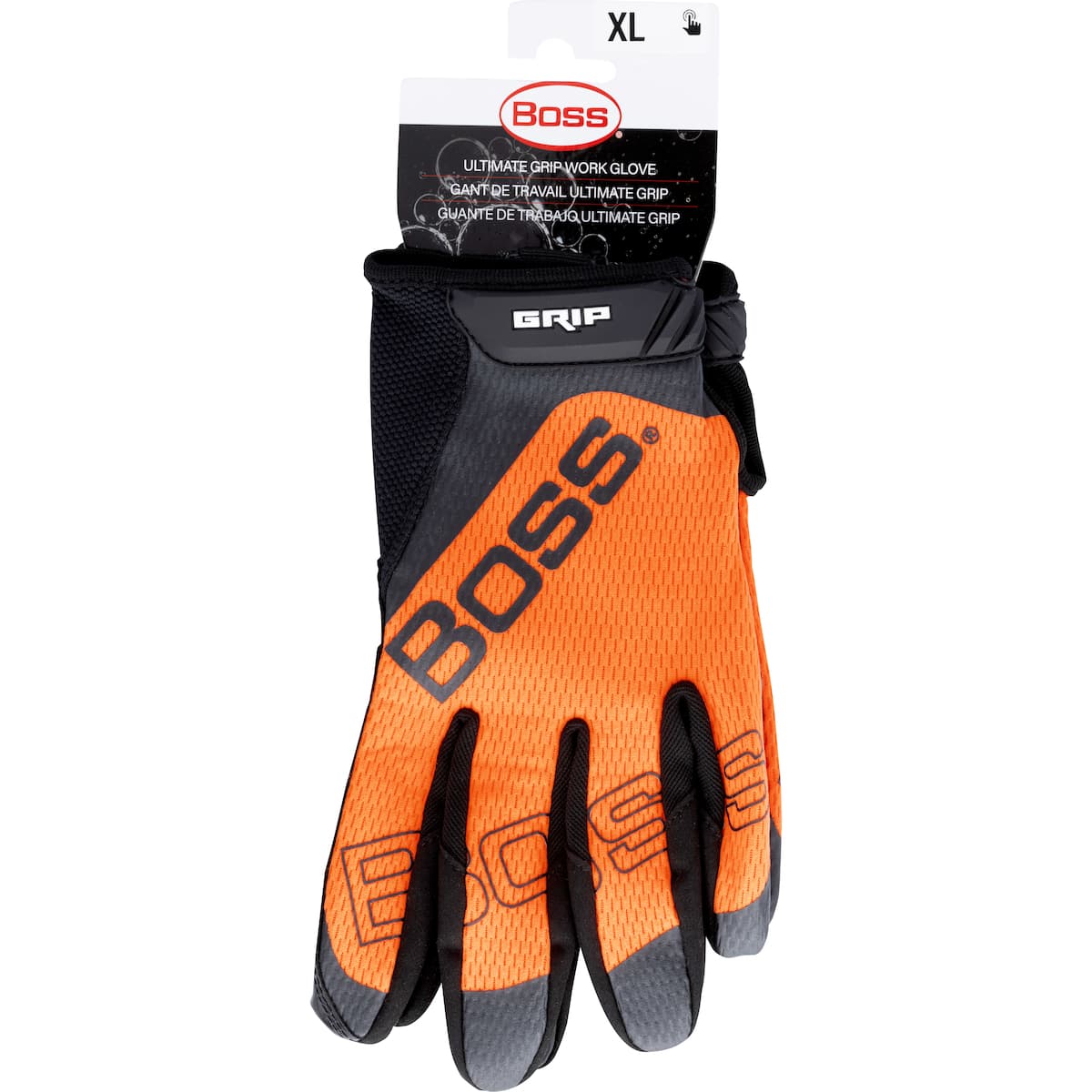 Boss Synthetic Microfiber Palm with Silicone Grip and Hi-Vis Mesh Fabric Back (120-MG1240T)