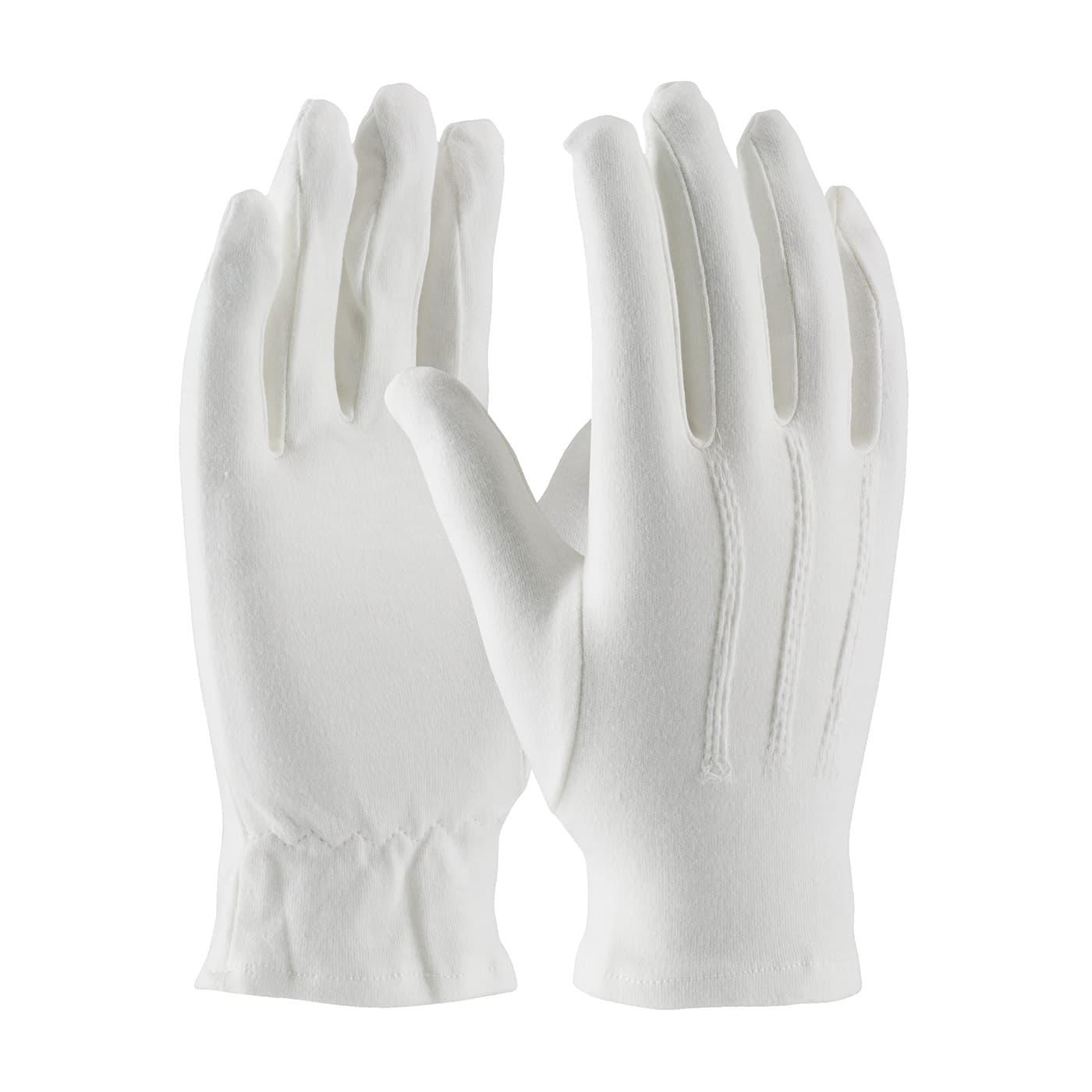 Cabaret 100% Cotton Dress Glove with Raised Stitching on Back - Open Cuff (130-100WM)