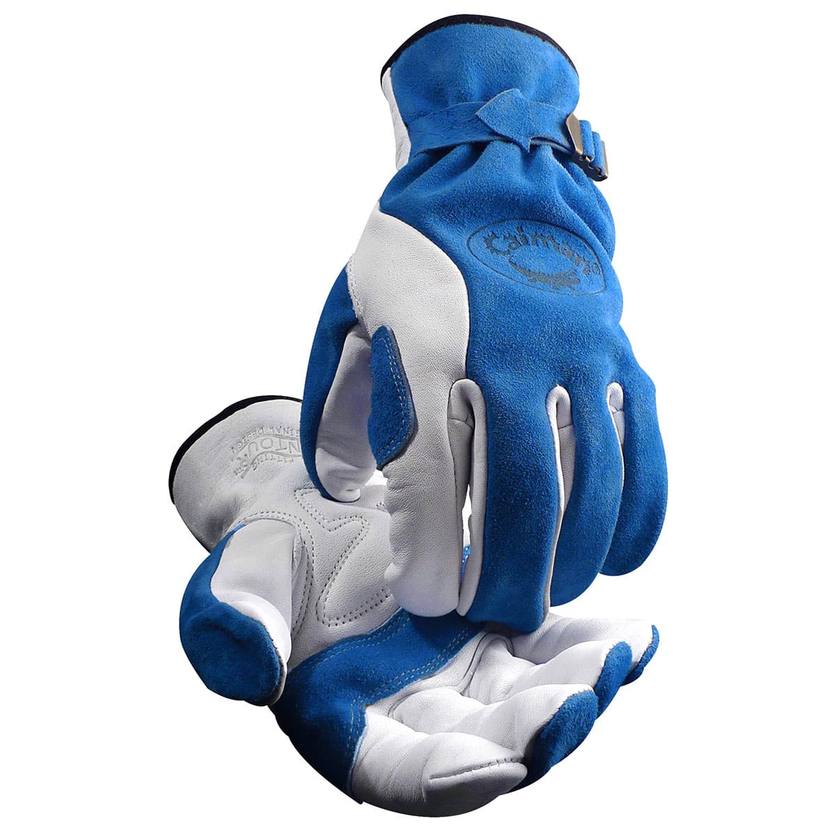 Caiman Premium Top Grain Cowhide Leather Drivers Glove with Split Cowhide Back - Keystone Thumb (1302)
