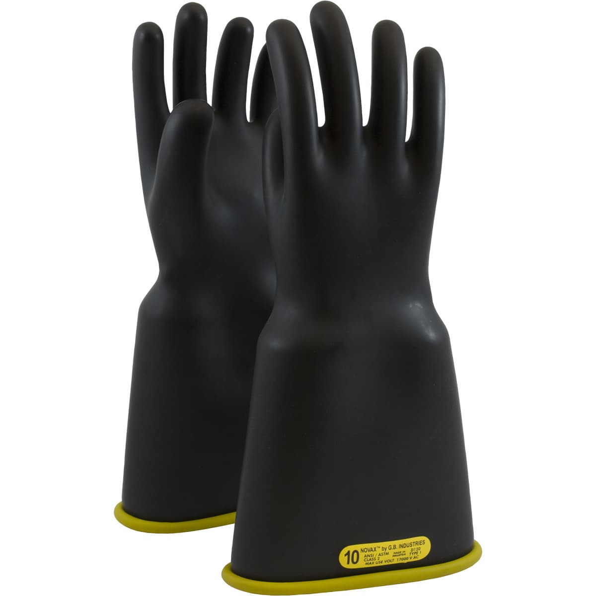 NOVAX Class 2 Rubber Insulating Glove with Bell Cuff - 16 inch (154-2-16)