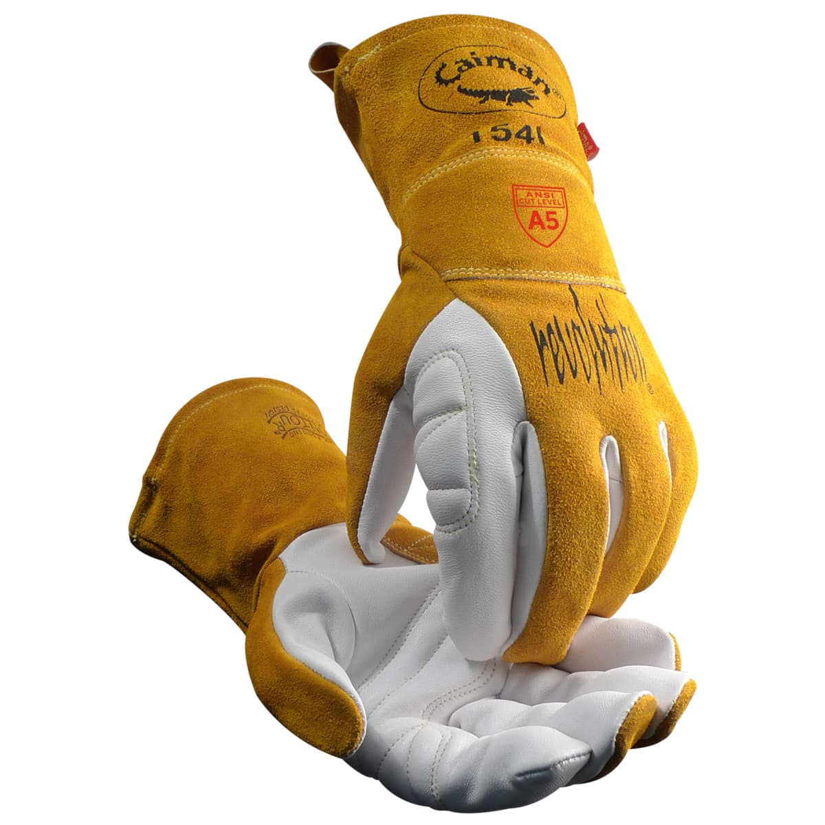 Glove, Caiman, Tig Welding, Internal Padded Palm & Index Finger, Lean Patch, L