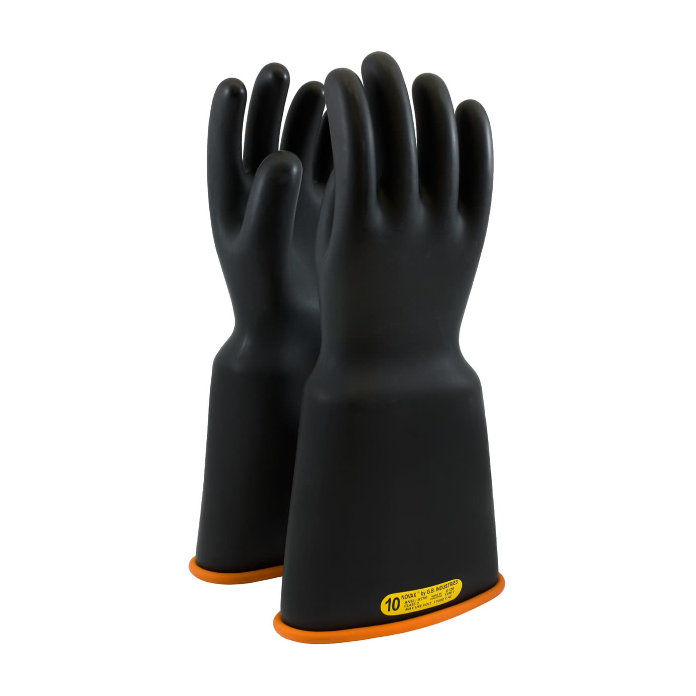 NOVAX Class 2 Rubber Insulating Glove with Bell Cuff - 16 inch (159-2-16)