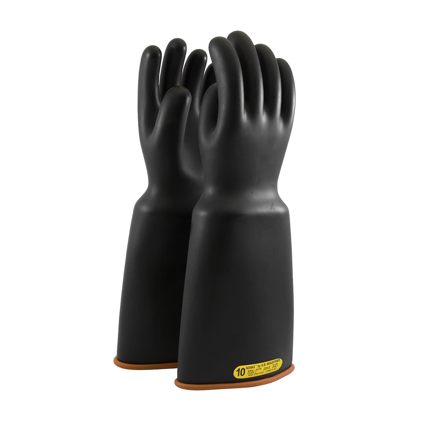 NOVAX Class 2 Rubber Insulating Glove with Bell Cuff - 18 inch (159-2-18)