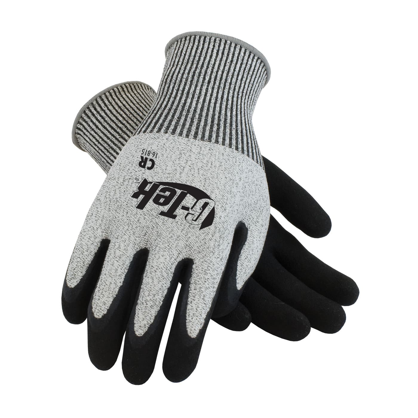 G-Tek PolyKor Seamless Knit PolyKor Blended Glove with Double-Dipped Latex Coated MicroSurface Grip on Palm & Fingers (16-815)_2