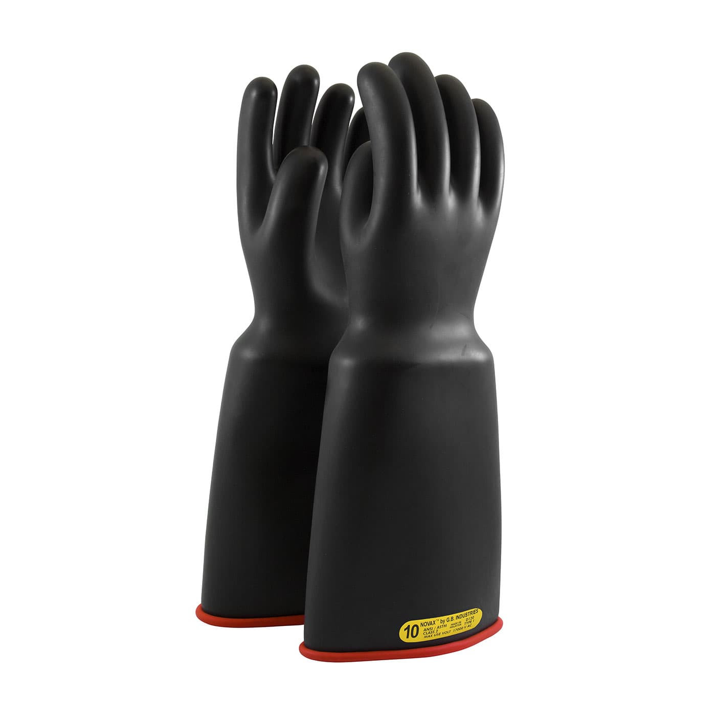 NOVAX Class 2 Rubber Insulating Glove with Bell Cuff - 18 inch (161-2-18)