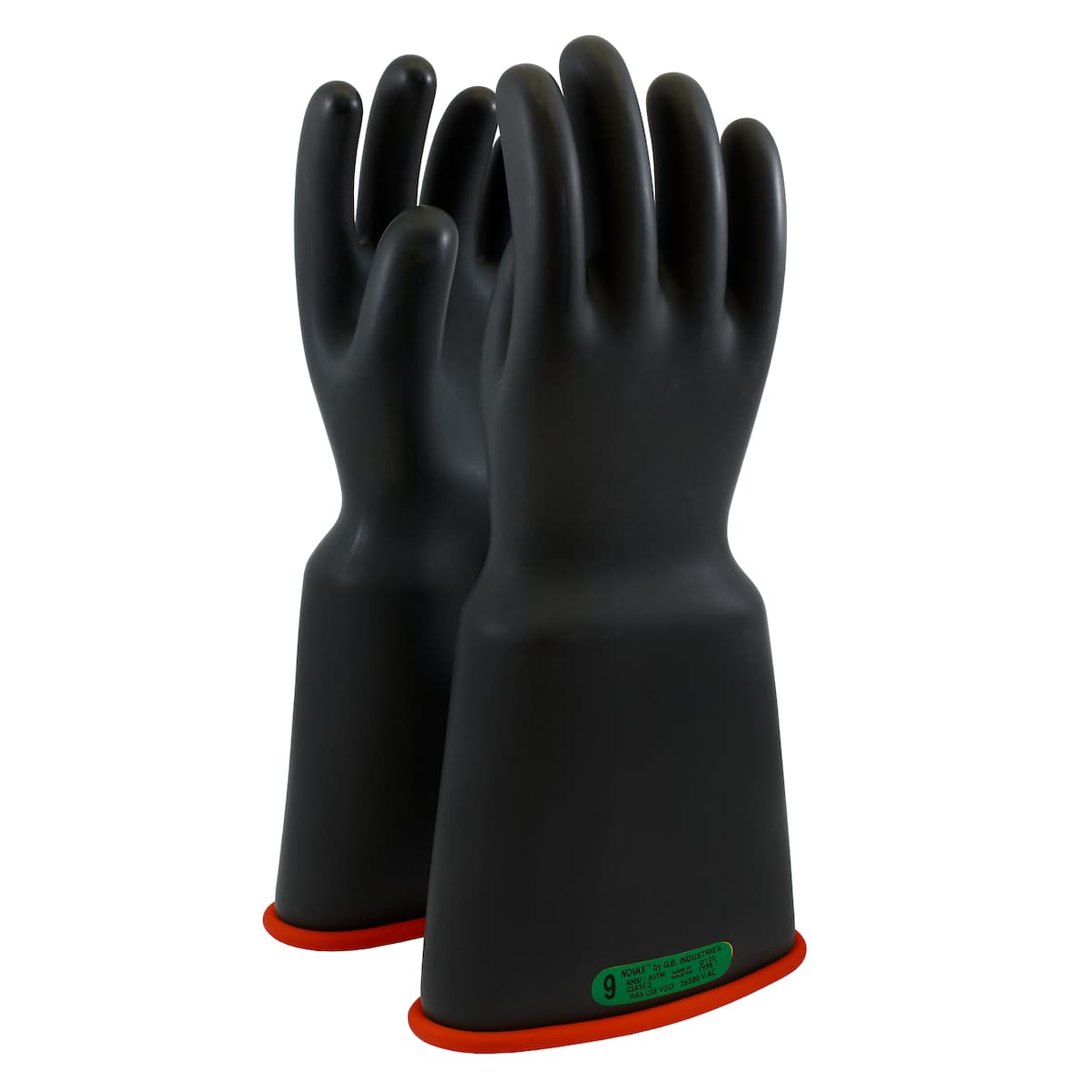 NOVAX Class 3 Rubber Insulating Glove with Bell Cuff - 16 inch (161-3-16)