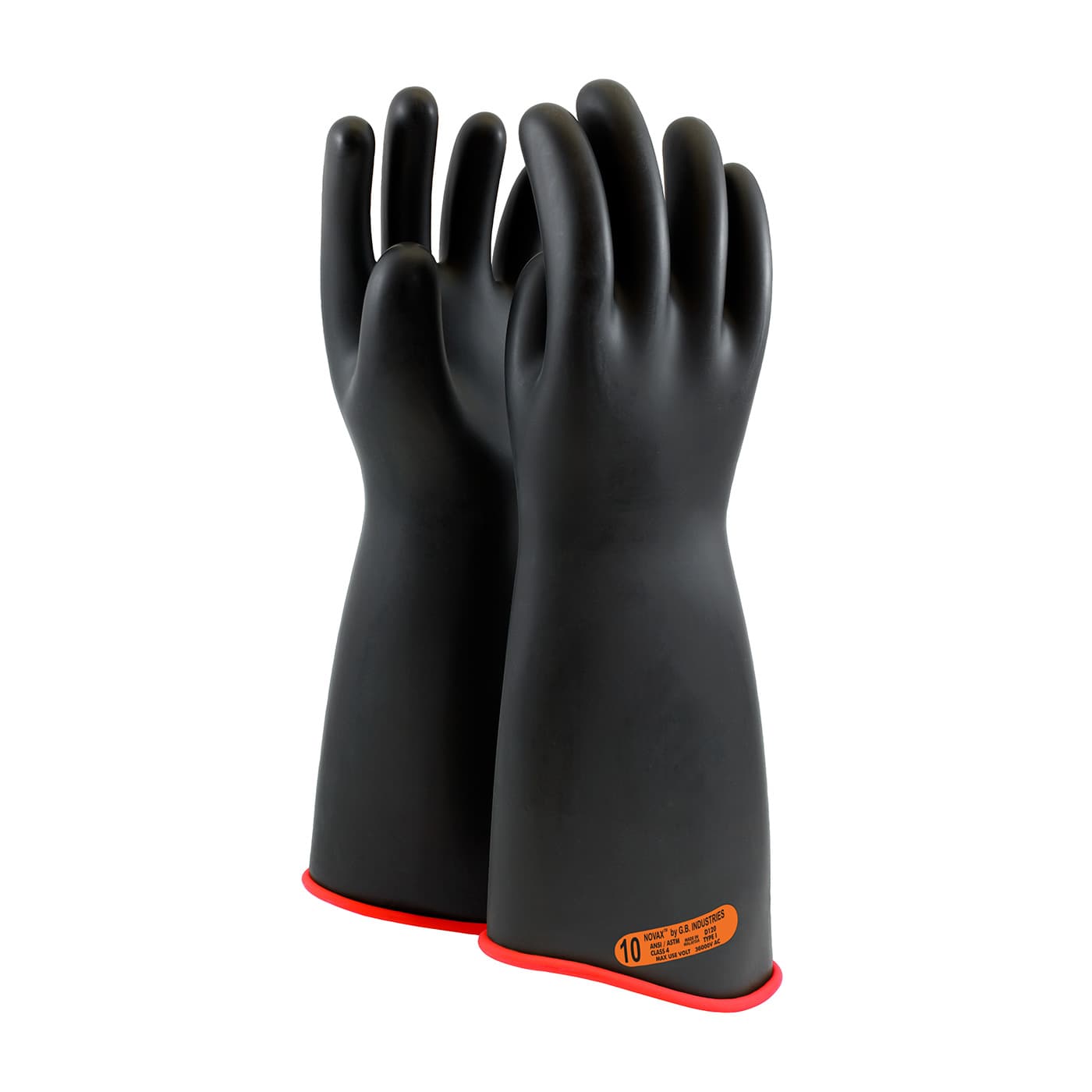 NOVAX Class 4 Rubber Insulating Glove with Contour Cuff - 18 inch (162-4-18)