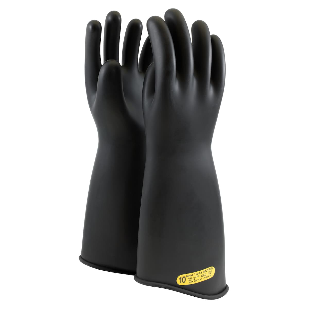 NOVAX Class 2 Rubber Insulating Glove with Contour Cuff - 18 inch (163-2-18)