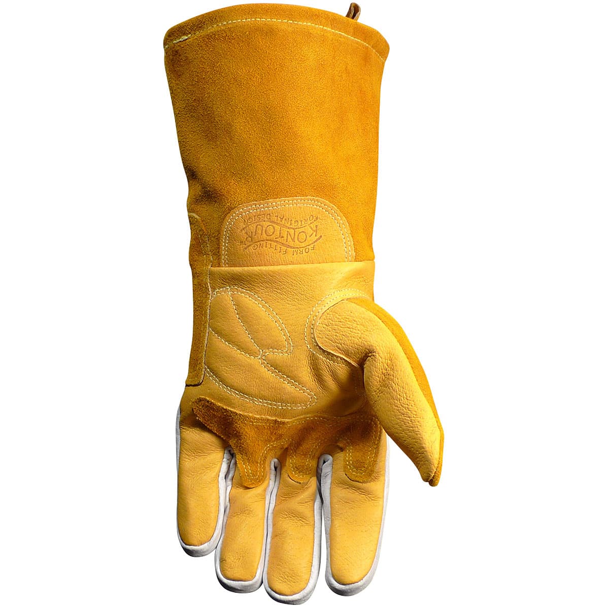 Caiman Premium Pig Grain MIG/Stick Welder's Glove with FR Cotton Fleece Lining and Heat Shield (1812)_3