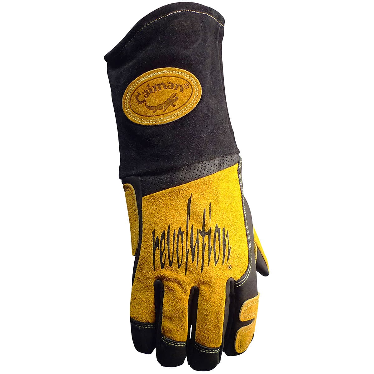 Caiman Premium Top Grain Cowhide Leather MIG/Stick Welder's Glove with FR Fleece Laminated Foam Insulation (1832)_1