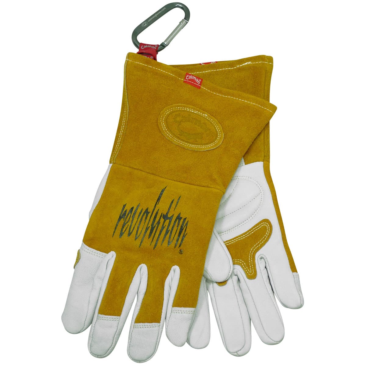 Caiman Premium Goat Grain TIG/MIG Welder's Gloves with Split Cowhide Back - FR Insulated Back (1868)