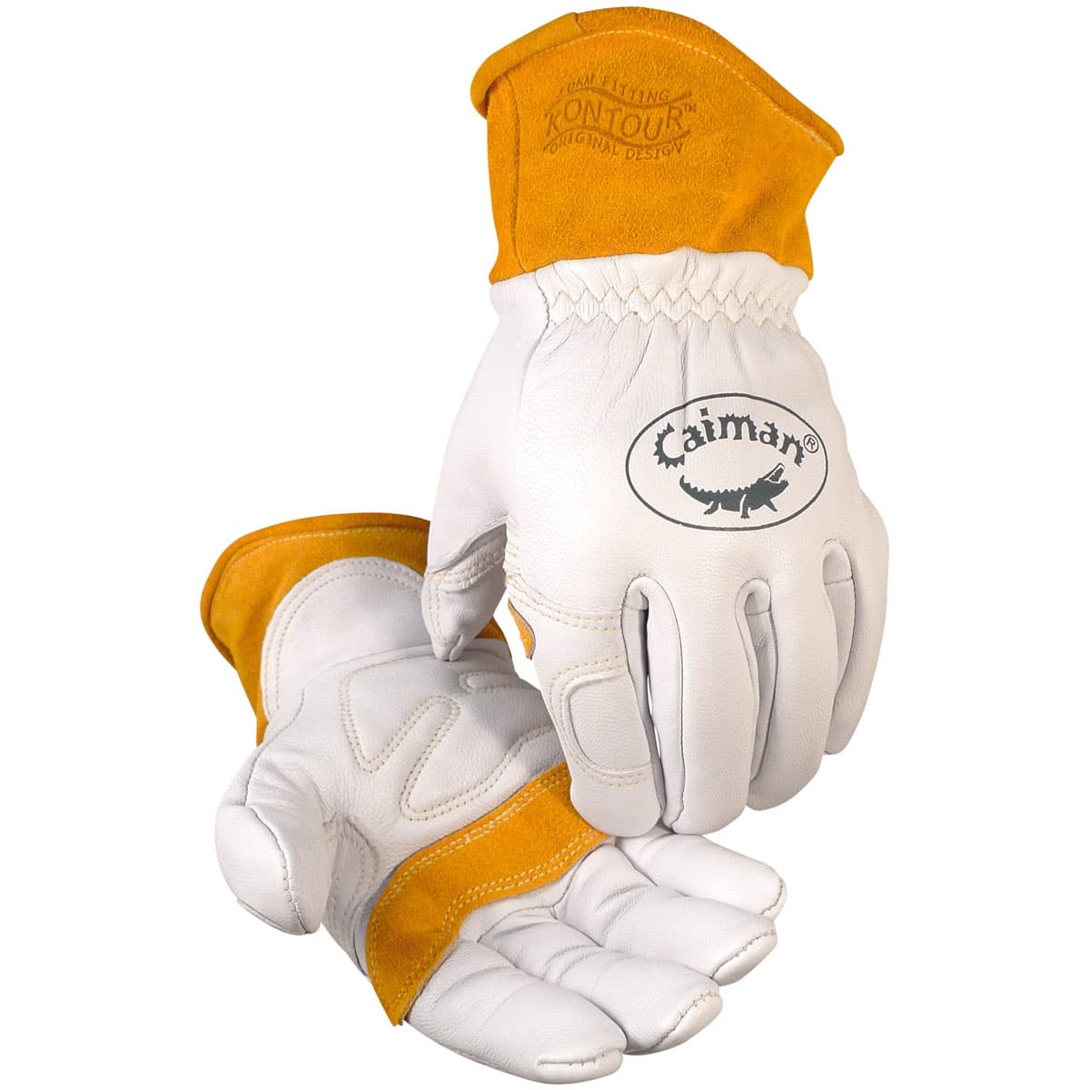 Caiman Premium Goat Grain TIG/MIG Welder's Glove with Wool Insulated Back - Scalloped Cuff (1871)_1