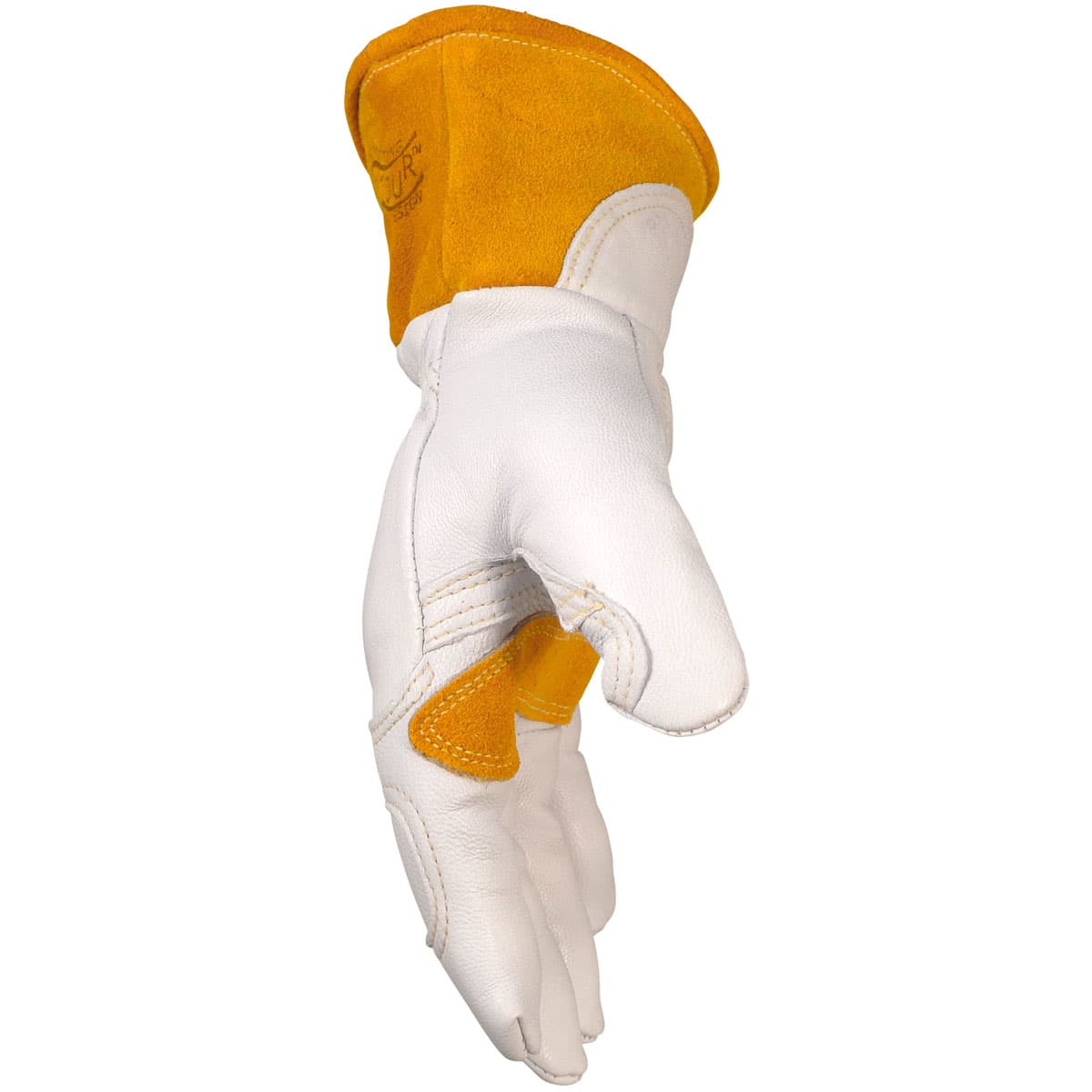 Caiman Premium Goat Grain TIG/MIG Welder's Glove with Wool Insulated Back - Scalloped Cuff (1871)_3