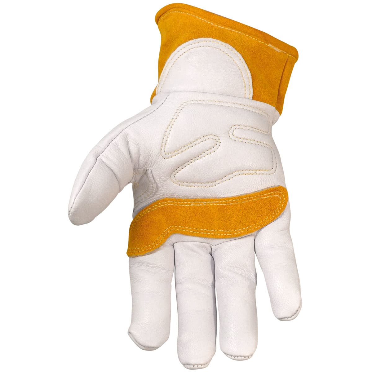 Caiman Premium Goat Grain TIG/MIG Welder's Glove with Wool Insulated Back - Scalloped Cuff (1871)_4