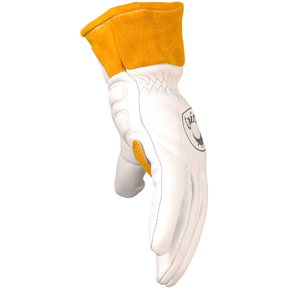 Caiman Premium Goat Grain TIG/MIG Welder's Glove with Wool Insulated Back - Scalloped Cuff (1871)_5