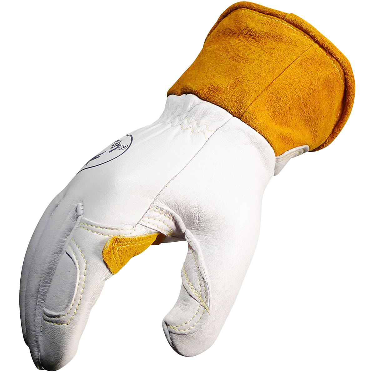 Caiman Premium Goat Grain TIG/MIG Welder's Glove with Wool Insulated Back - Scalloped Cuff (1871)_6