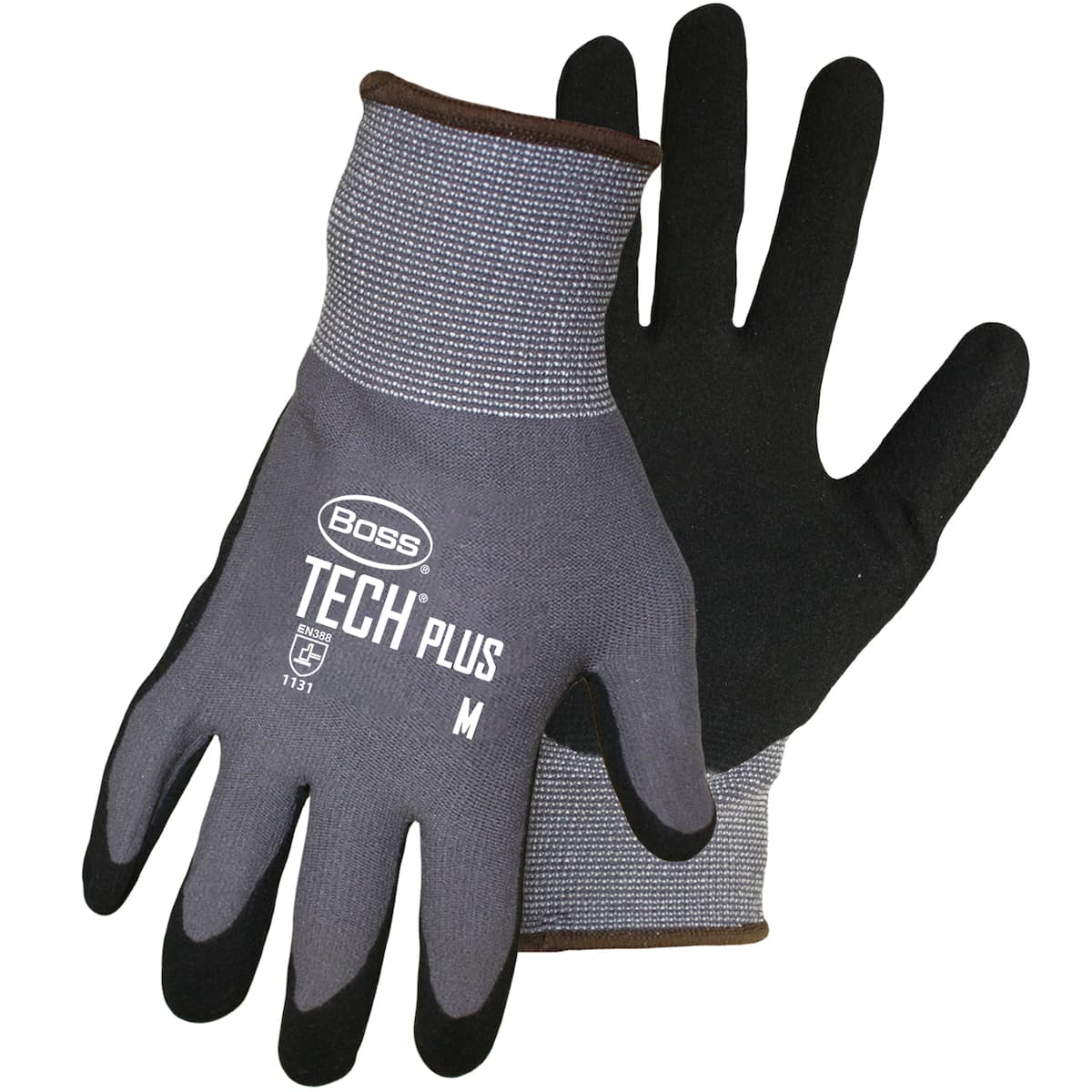 Boss Seamless Knit Nylon Glove with Premium Nitrile Coated MicroSurface Grip on Palm & Fingers (1UH7830)