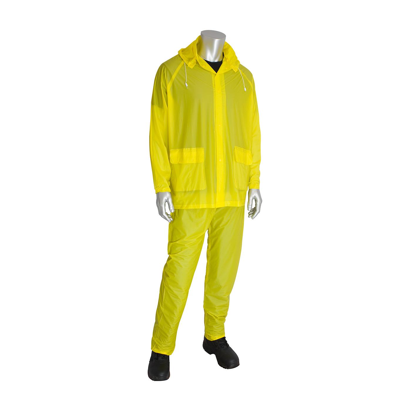 Value Three-Piece Rainsuit - 0.10 mm, Yellow (201-100)_2