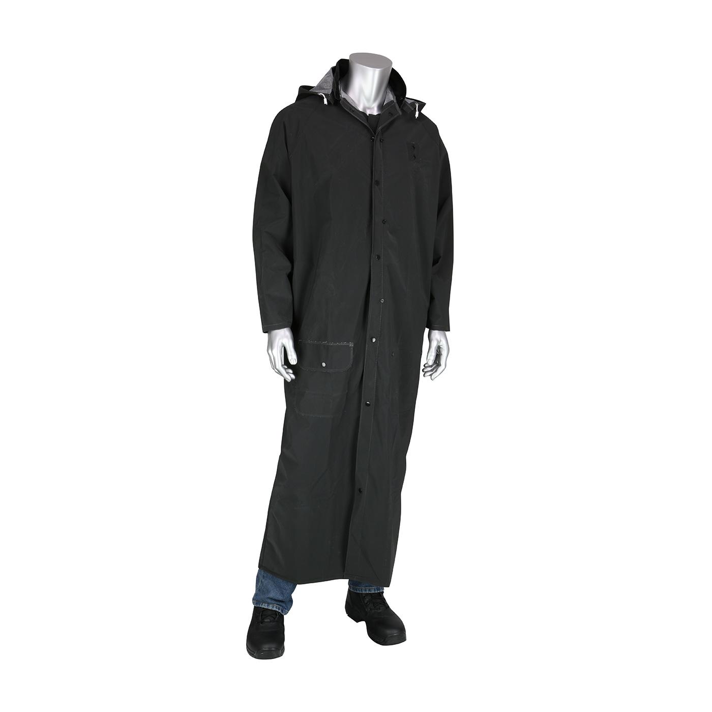 Premium 60" Duster Raincoat - 0.35 mm, Black (201-322)_1