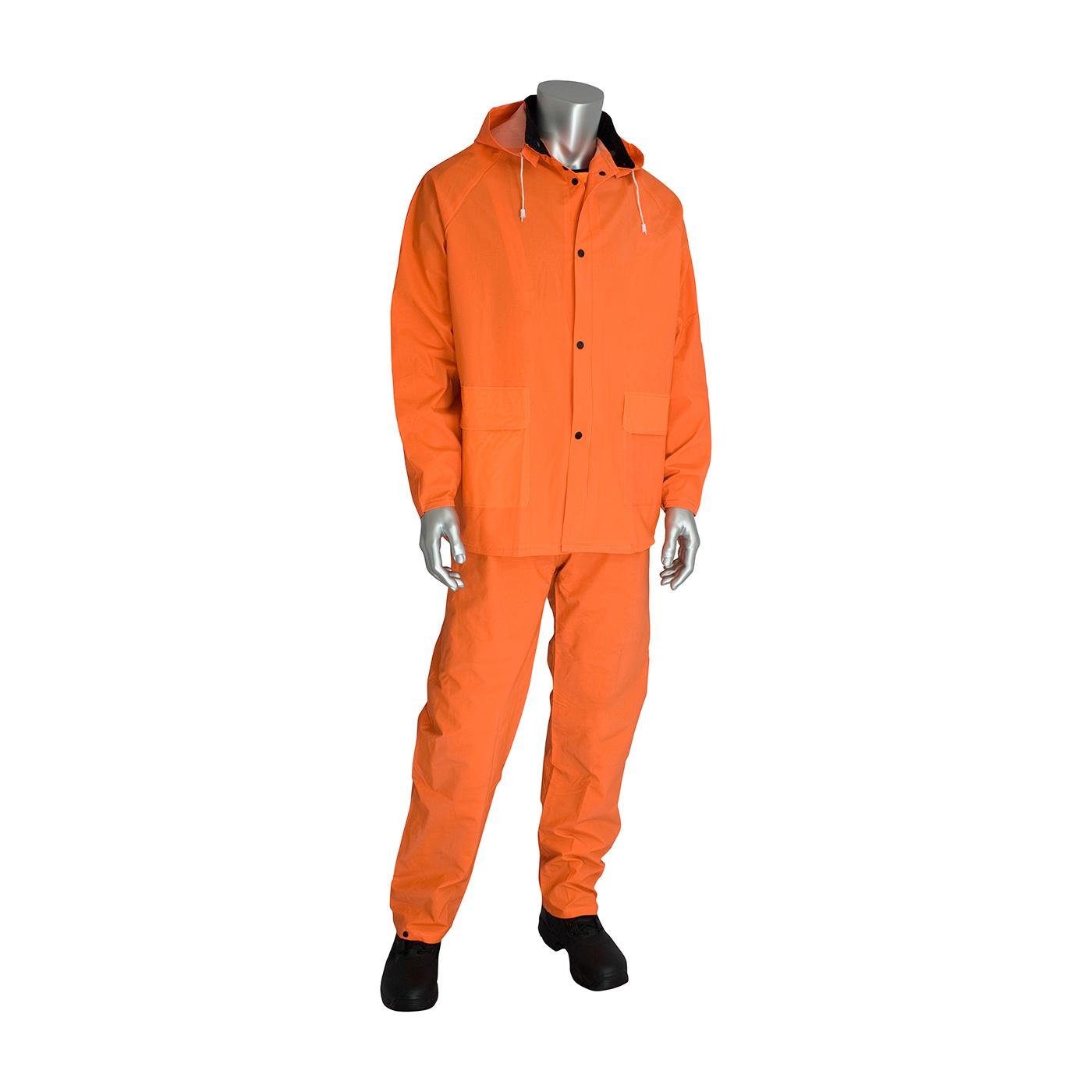 Premium Hi-Vis Three-Piece Rainsuit - 0.35mm, Hi-Vis Orange (201-360)_2