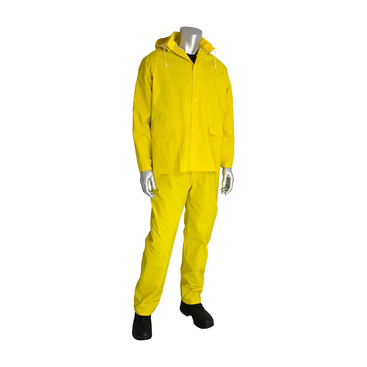 Premium Three-Piece Rainsuit - 0.35mm, Yellow (201-370)_4