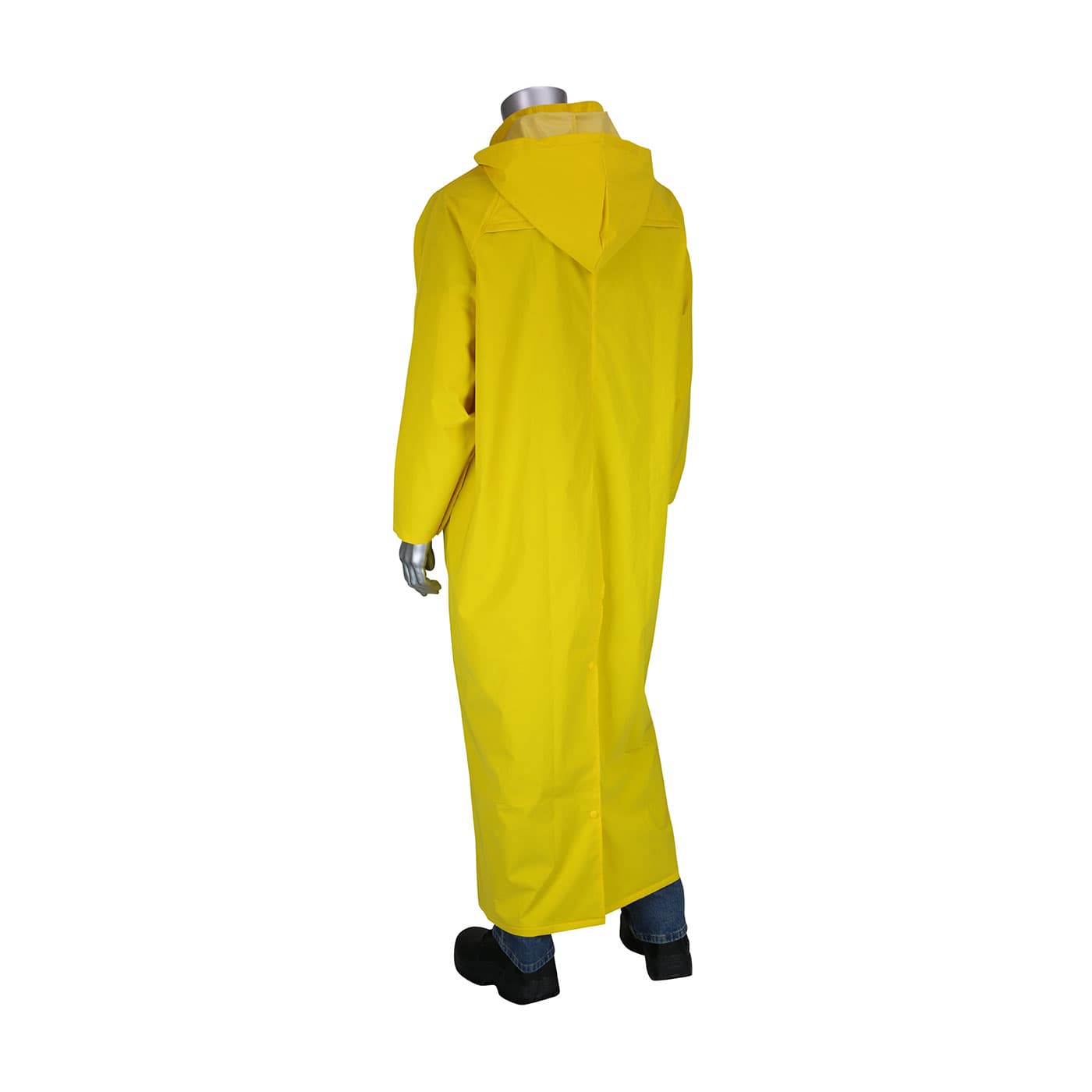 Premium 60 inch Duster Raincoat with Limited Flammability - 0.35 mm, Yellow (205-320FR)
