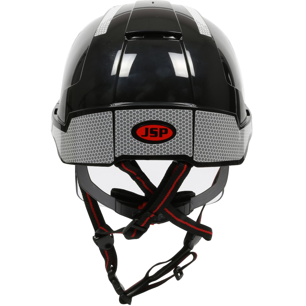 EVO VISTA ASCEND Type I, Vented Industrial Safety Helmet with fully adjustable four point chinstrap, Lightweight ABS Shell, Integrated Faceshield, 6-Point Polyester Suspension and Wheel Ratchet Adjustment (280-EVSV-CH)