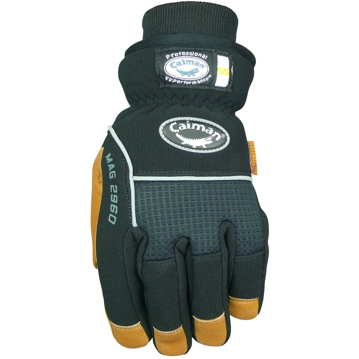 Caiman MAG Multi-Activity Glove with Pig Grain Leather Padded Palm and Waterproof Back - Heatrac Insulated (2960)_1