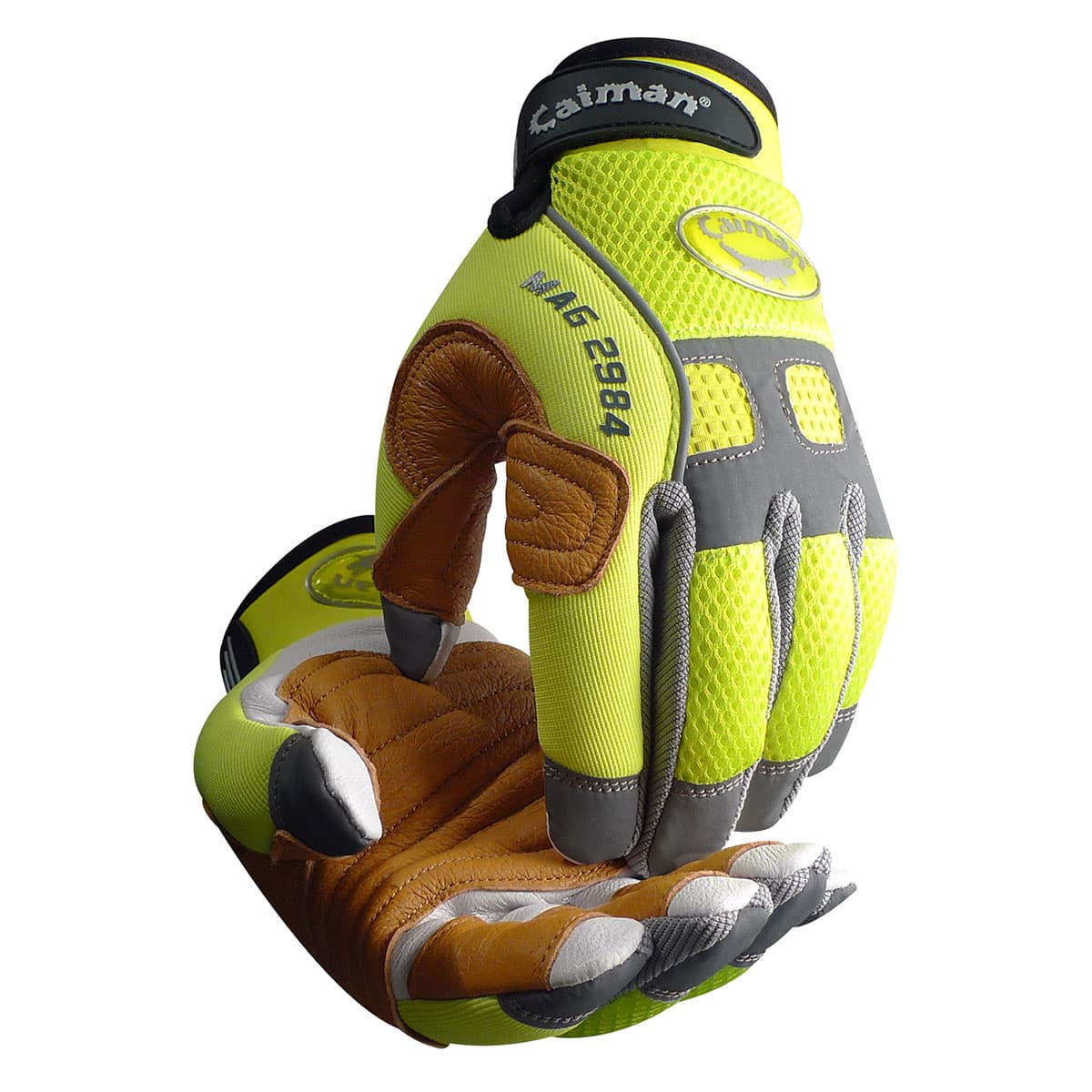 Caiman® MAG™ Multi-Activity Glove with Goat Grain Leather Patch Palm and Hi-Vis AirMesh™ Back (2984)