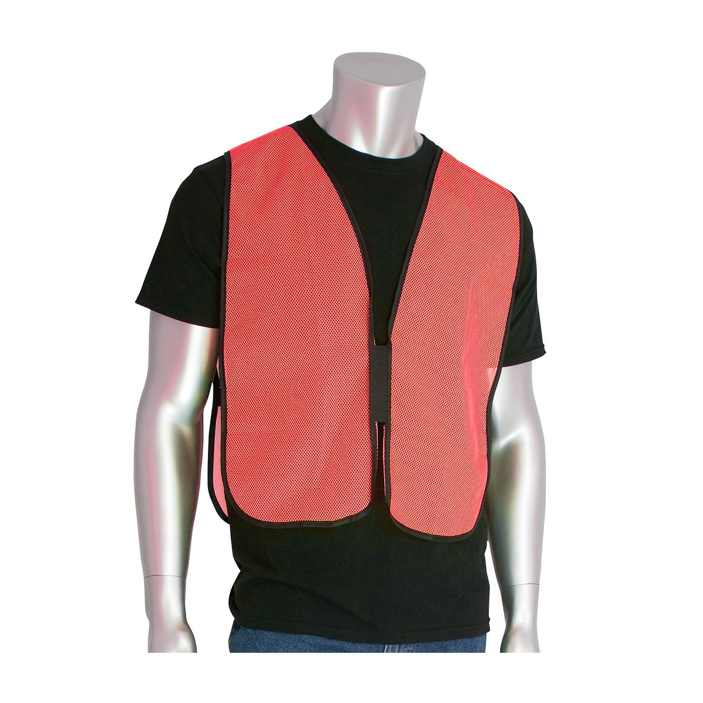 Non-ANSI Mesh Safety Vest, Hi-Vis Orange (300-0800)