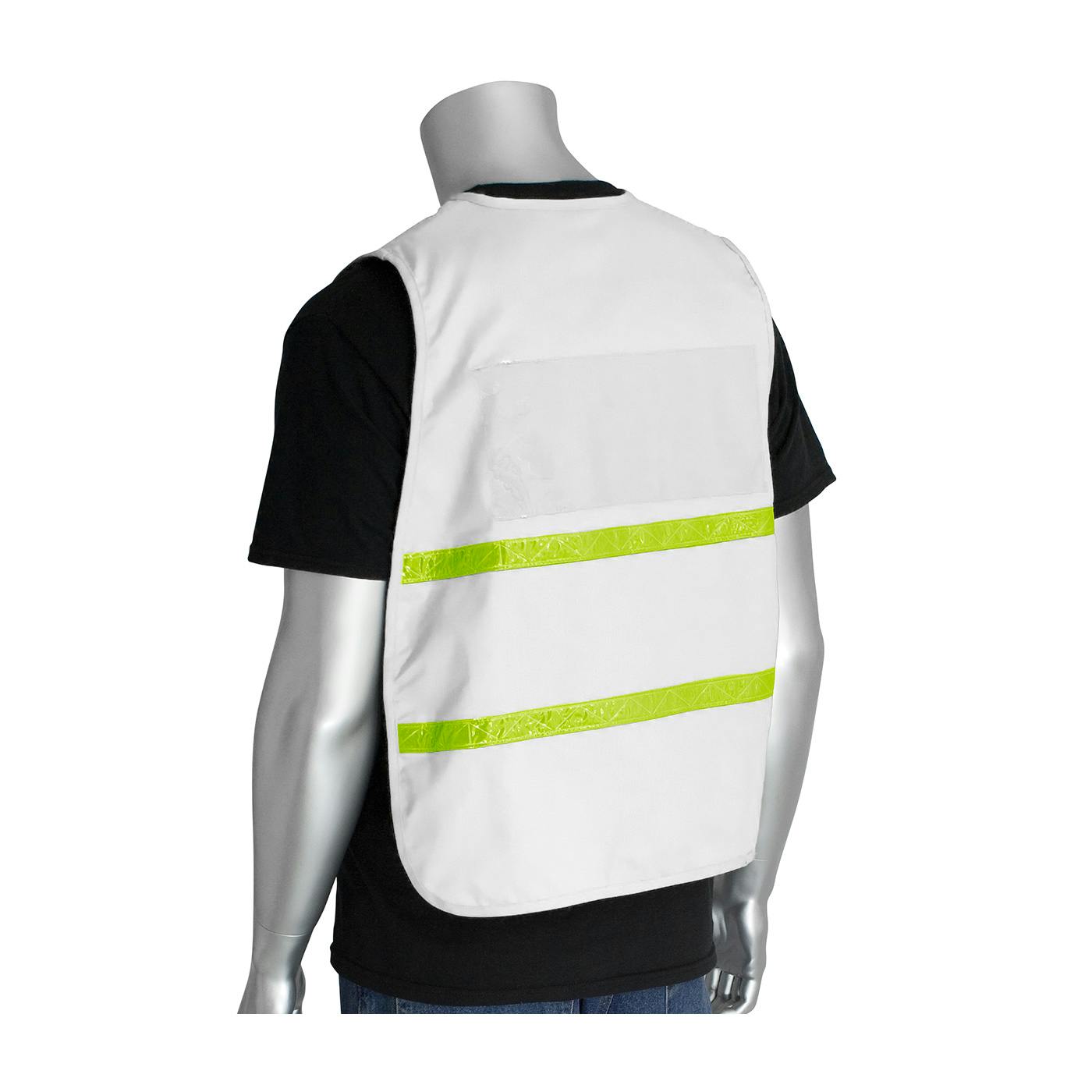 Non-ANSI Incident Command Vest - 100% Polyester, White (300-1511)
