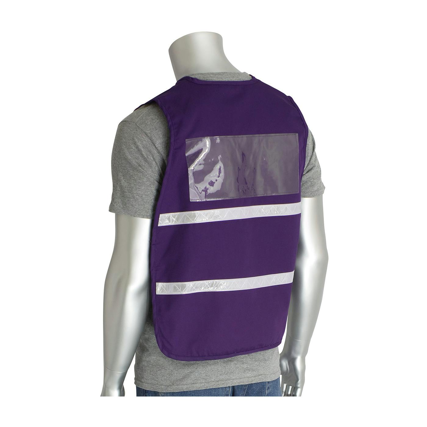 Non-ANSI Incident Command Vest - Cotton/Polyester Blend, Purple (300-2501)